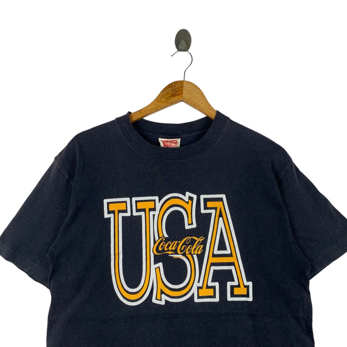 Coca Cola × Vintage Vintage COCA COLA Usa Carbonate Drinking Big Logo T-Shirt Size US L / EU 52-54 / 3 - 3 Thumbnail