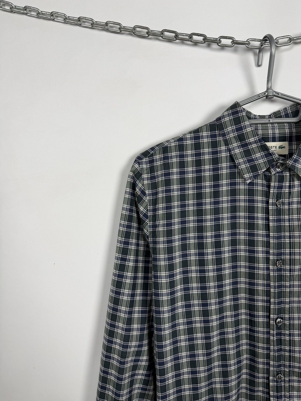 Lacoste Lacoste Long Sleeve Plaid Shirt Button Up Slim Fit Size M Size US M / EU 48-50 / 2 - 3 Thumbnail