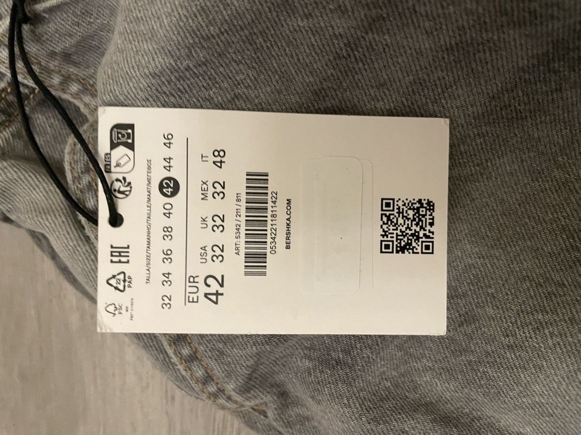 Bershka Gray Baggy Bershka (32) Size US 32 / EU 48 - 4 Thumbnail