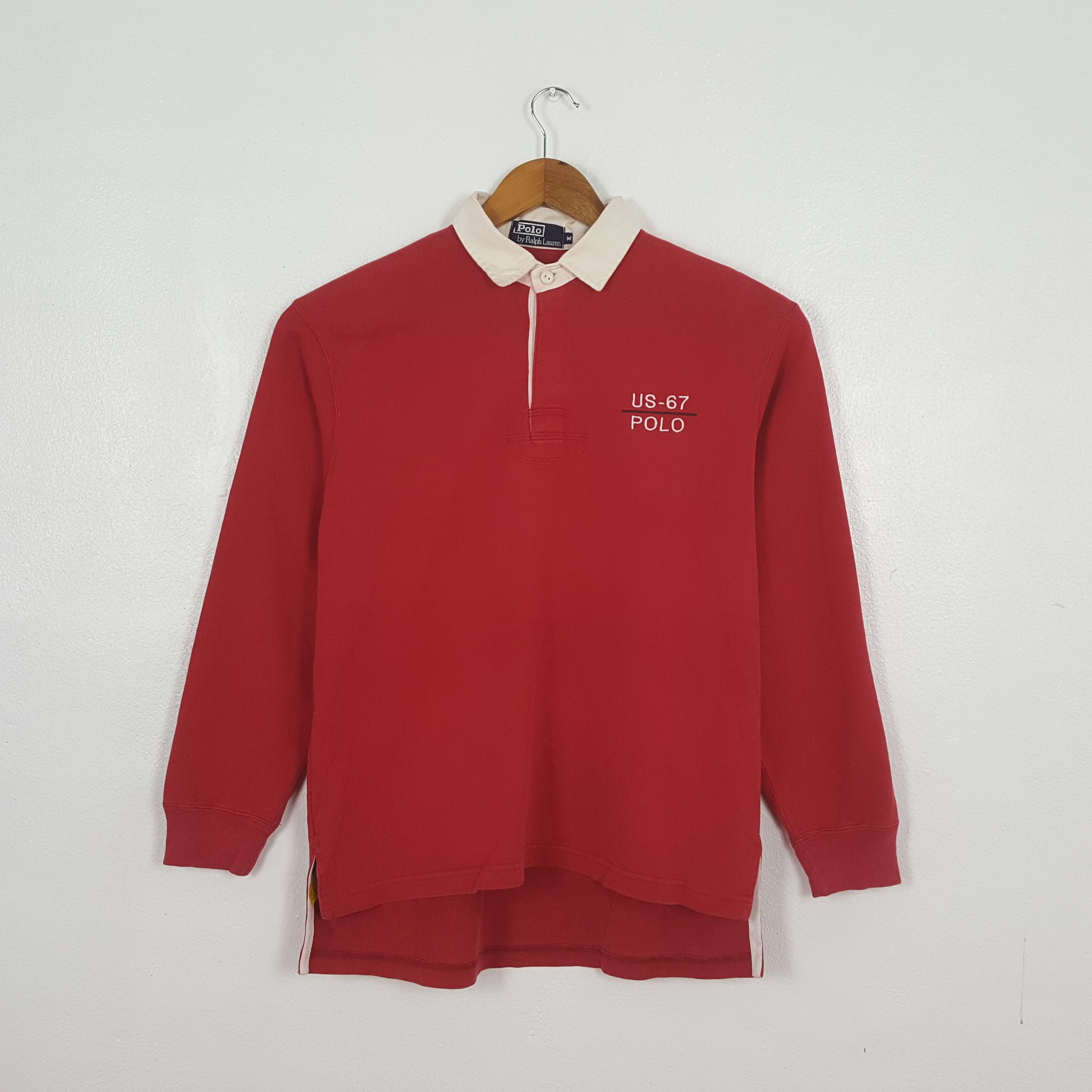 Polo Ralph Lauren Vintage Polo Ralph Lauren Polo US-67 Polos Shirt C312N65 Size US L / EU 52-54 / 3 - 1 Thumbnail