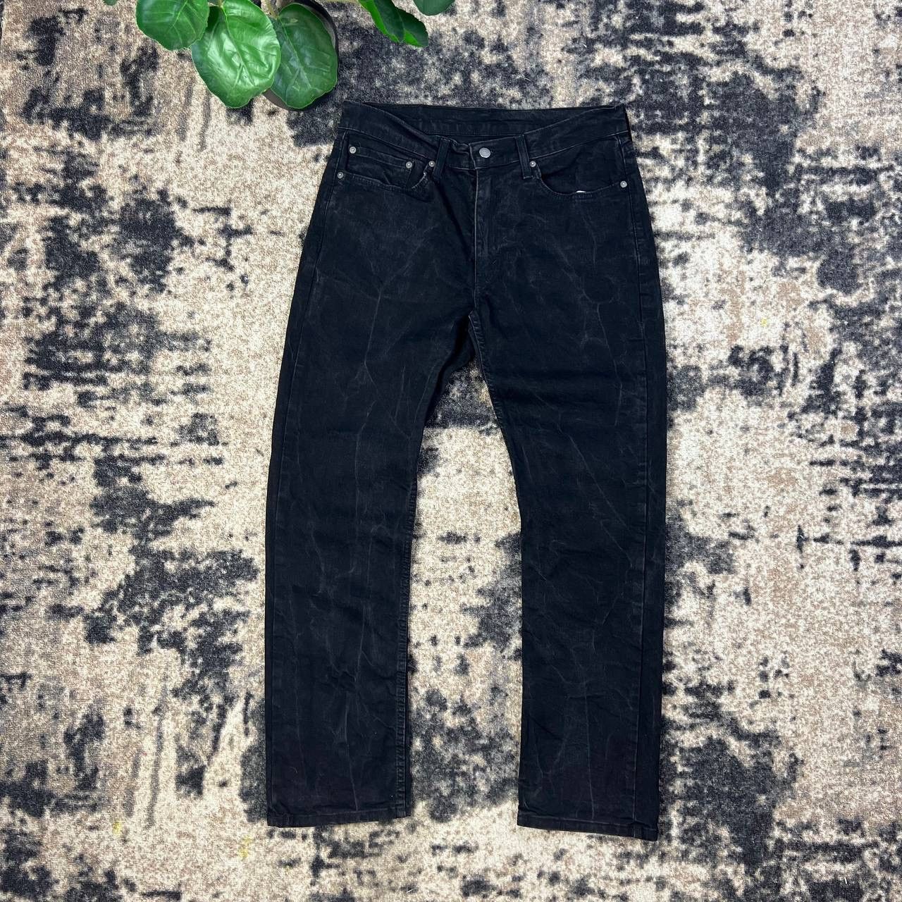 Levi's 514 Levis Vintage Y2K Black Washed Denim Jeans Size US 34 / EU 50 - 2 Thumbnail