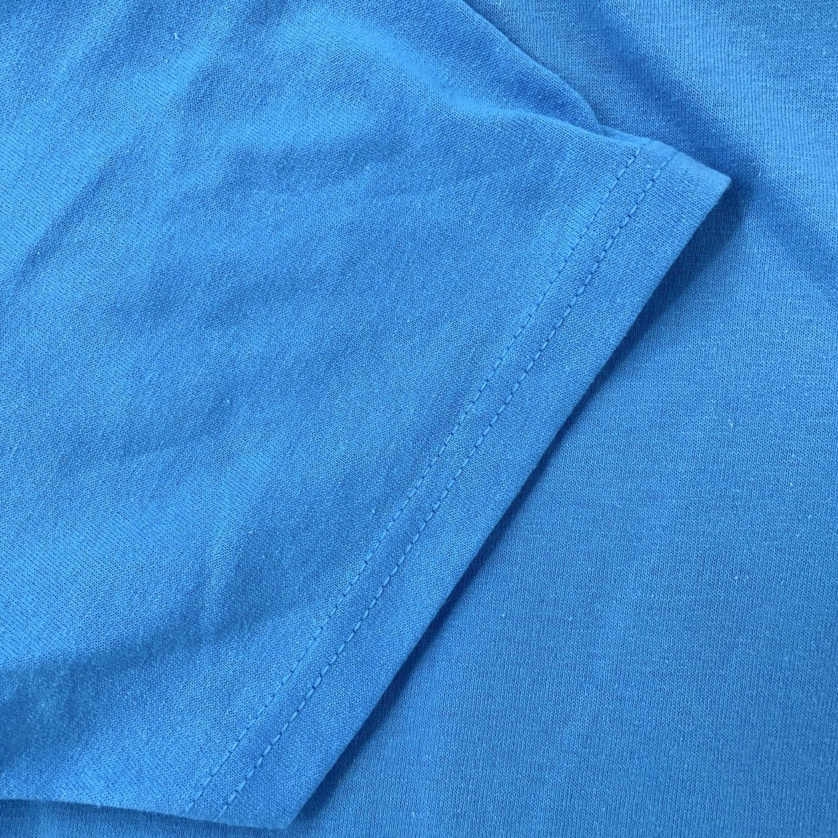 Hanes VINTAGE Hanes Blank Blue Shirt Mens M 50/50 Cotton Polyester Crewneck Tee Shirt Size US M / EU 48-50 / 2 - 3 Thumbnail