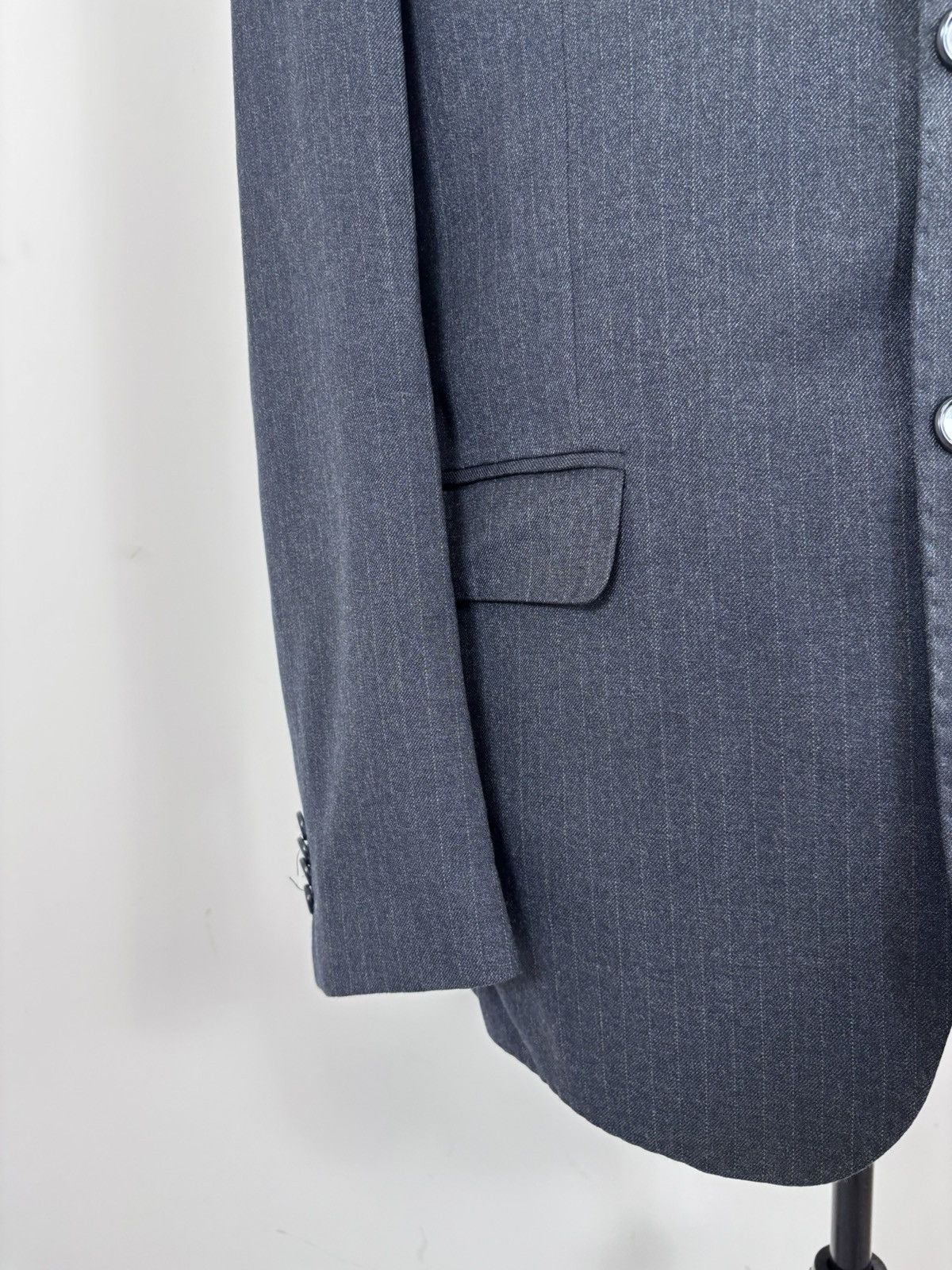 Other Linea Sartoriale Milano Men’s Blue/Grey Wool Blazer Jacket Size 46R - 6 Thumbnail