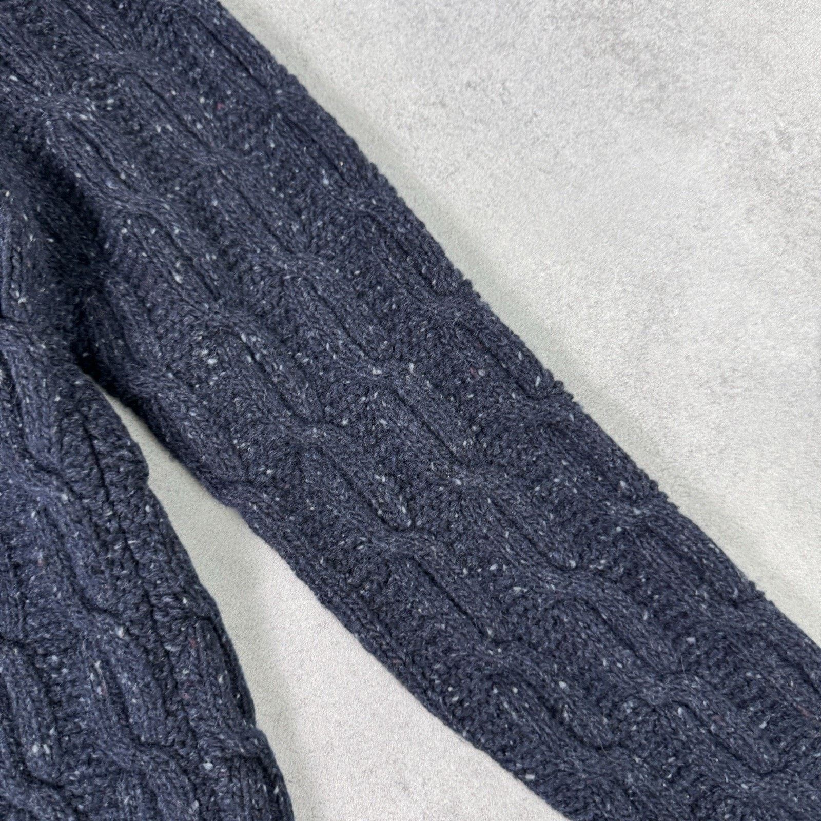 Barbour Barbour Beacon Brand Cable Knit Men Wool Sweater Size L Blue Size US L / EU 52-54 / 3 - 16 Thumbnail