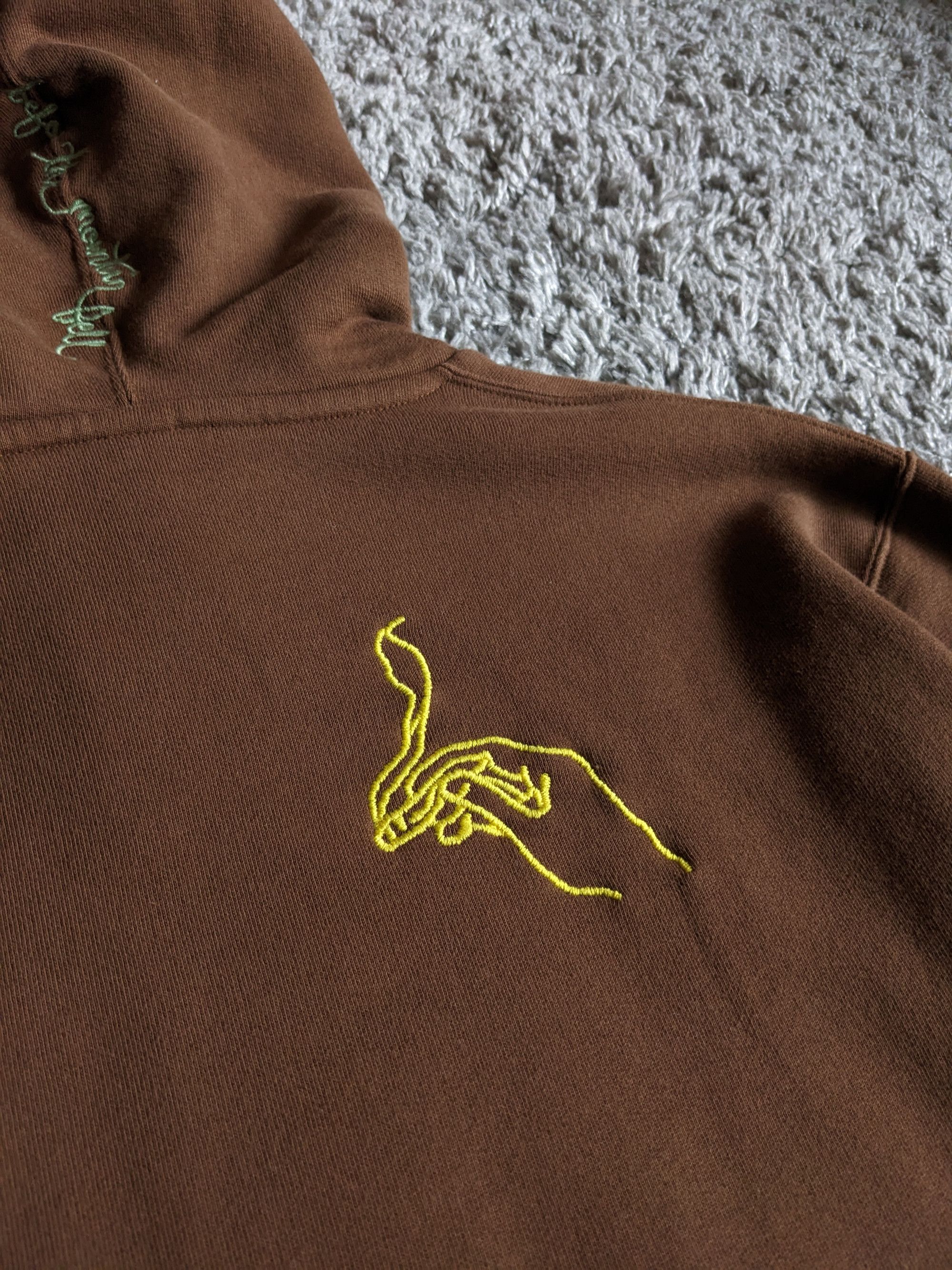Other Reception Hooded Sweat Fleece Embroidered - chocolate brown Size US S / EU 44-46 / 1 - 13 Thumbnail