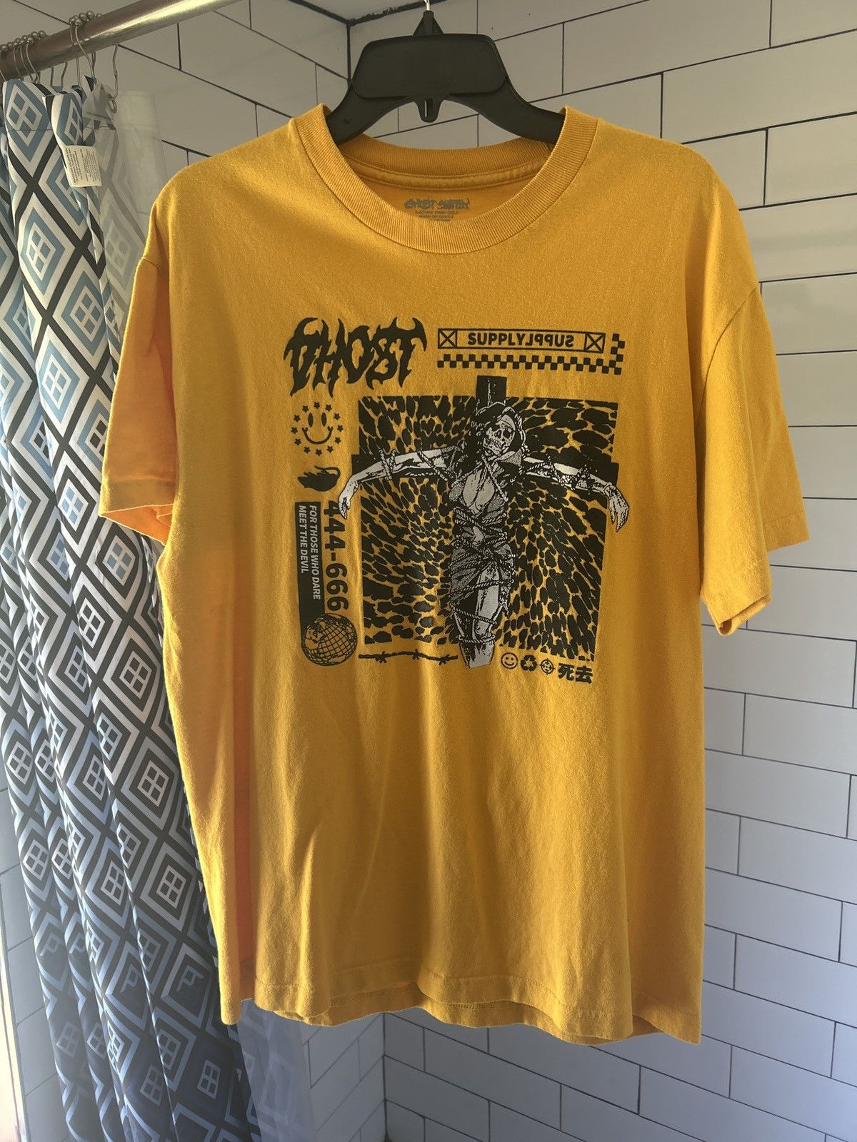 Ghost Supply Ghost Supply - Yellow Crucifixion T Shirt (Large) Size US L / EU 52-54 / 3 - 1 Thumbnail