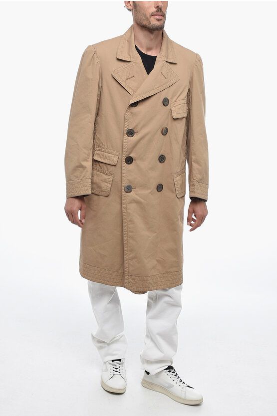 Maison Margiela o1y1124 Multi Pocket Cotton Trench Double Breasted Coat Size US S / EU 44-46 / 1 - 4 Thumbnail