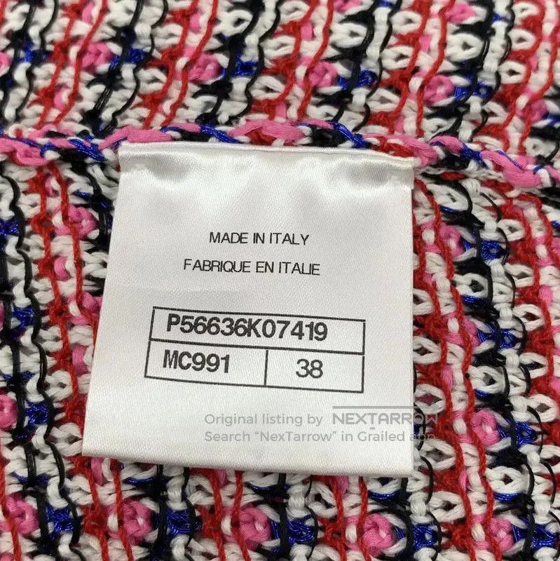 Chanel Chanel Pink Cotton Short-Sleeve Sweater . Size S / US 4 / IT 40 - 7 Thumbnail