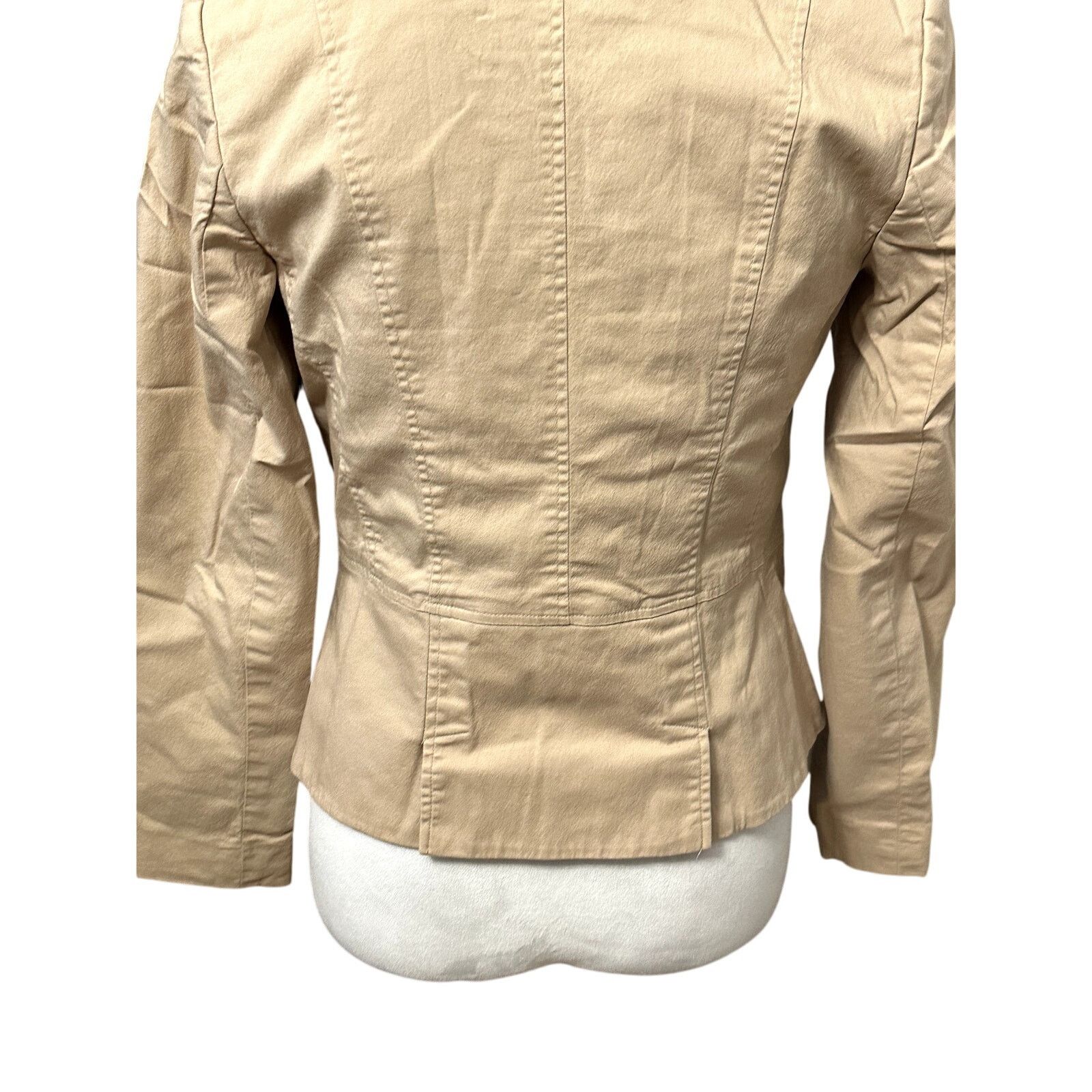 Other Apostrophe Classic Jacket Flap Pockets Button Front Beige 2 Size XS / US 0-2 / IT 36-38 - 6 Thumbnail