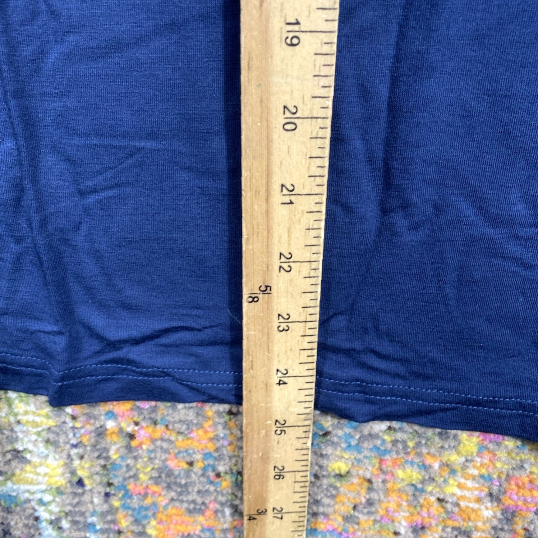 Vintage WonderWink Layers Long Sleeve Shirt Womens XS Navy Mock Neck Pullover Workwear T-Shirt Basic Moisture Wicking Stretch Size XS / US 0-2 / IT 36-38 - 4 Thumbnail