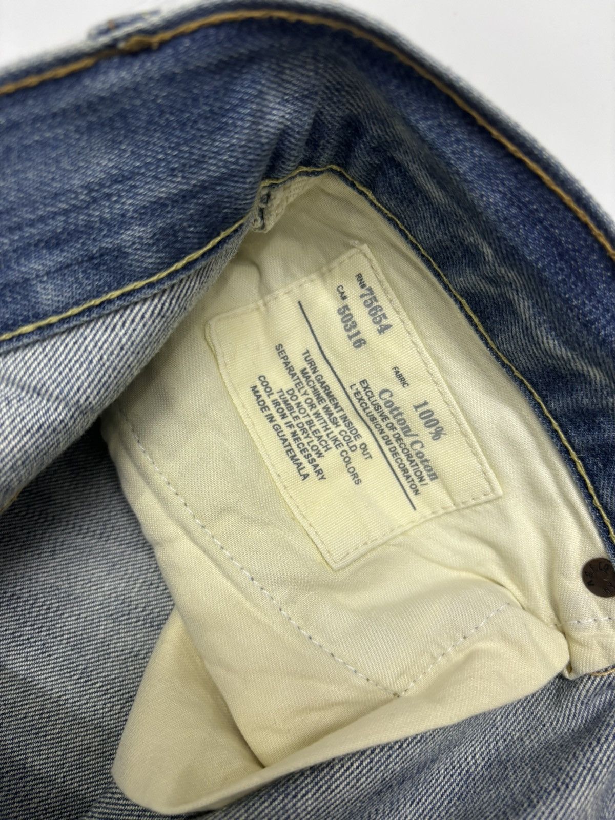 Abercrombie & Fitch ABERCROMBIE & FITCH DISTRESS BAGGY FLARE DENIM JEANS Size US 32 / EU 48 - 11 Thumbnail