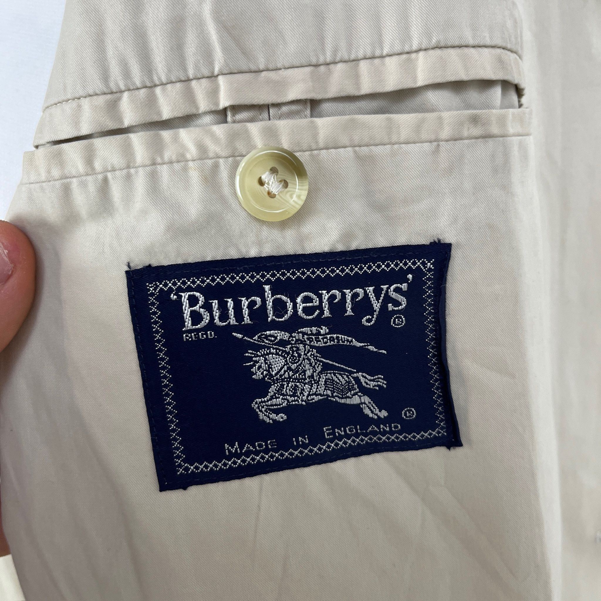 Burberry Trench Burberrys Cotone Anni '90 – 52 IT Size US L / EU 52-54 / 3 - 7 Thumbnail