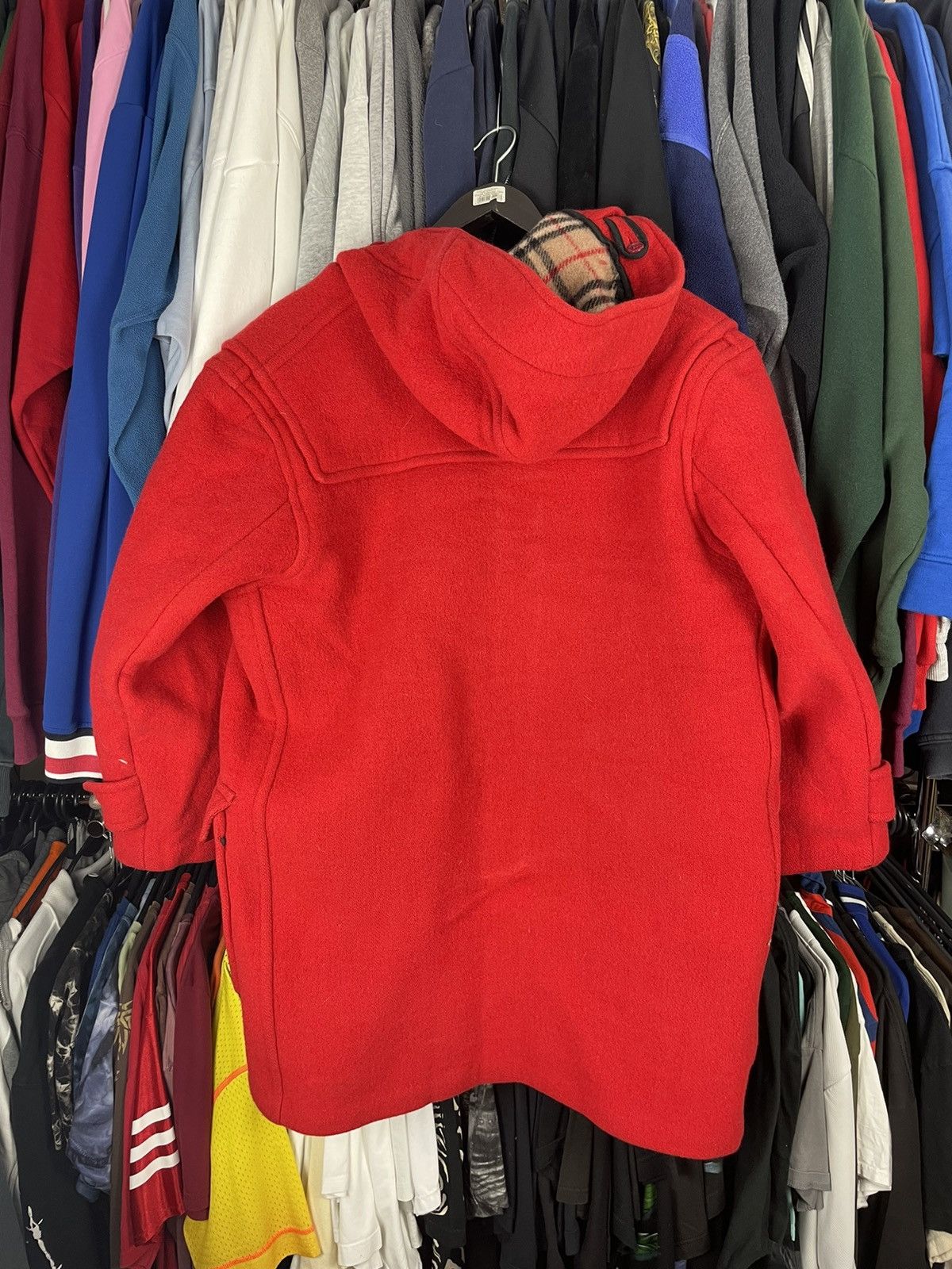Burberry × Designer × Vintage Burberry Red Duffle coat wool fashion vintage 90s Size L / US 10 / IT 46 - 13 Thumbnail