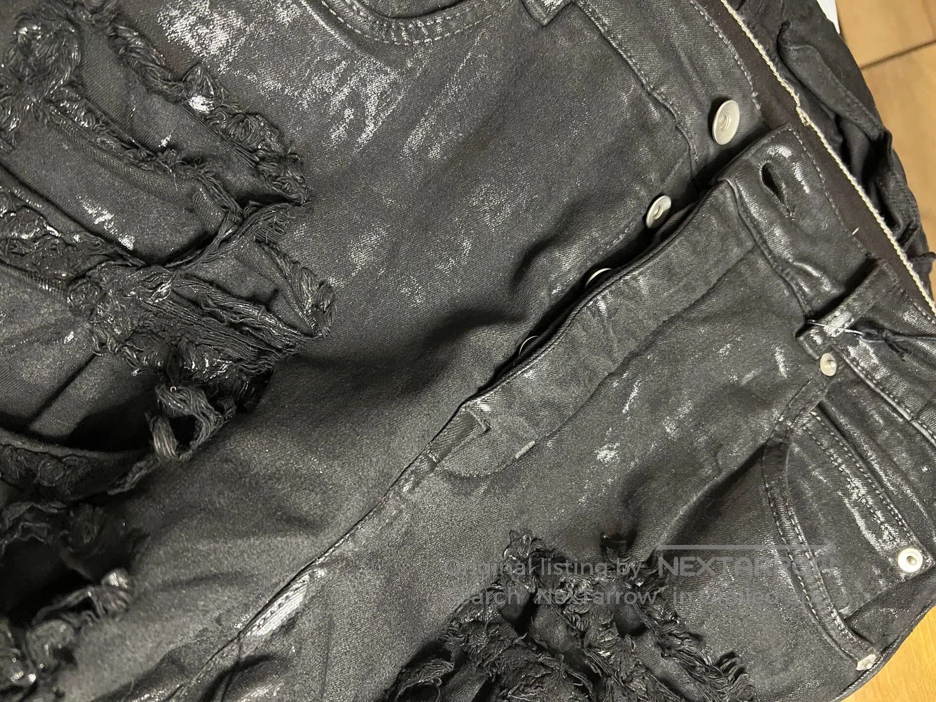 Rick Owens Drkshdw Rick Owens Drkshdw Black Distressed Jeans. Size US 31 - 7 Thumbnail