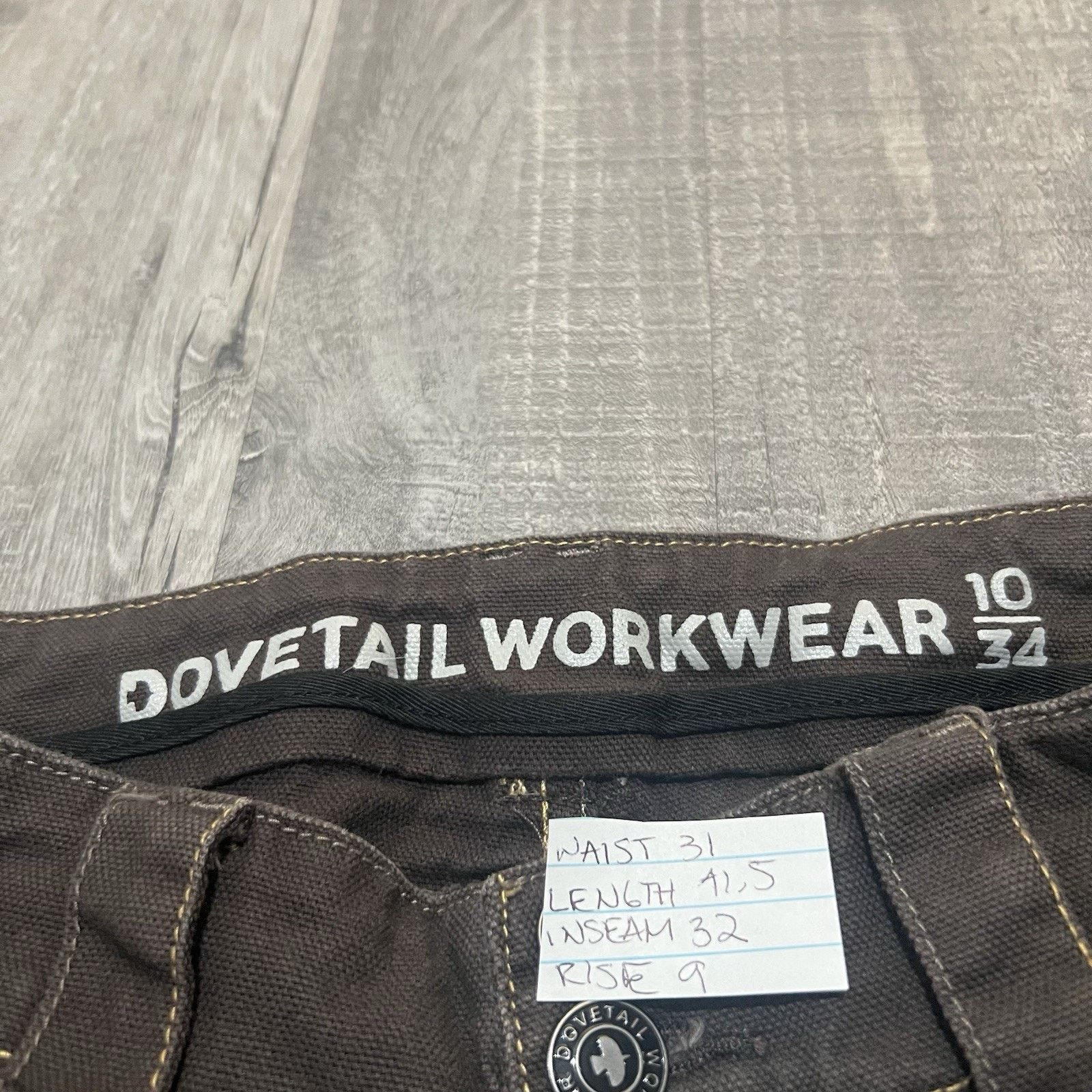 Other Dovetail Workwear Construct Double Knee Front Brown Pants Size 32" / US 10 / IT 46 - 6 Thumbnail