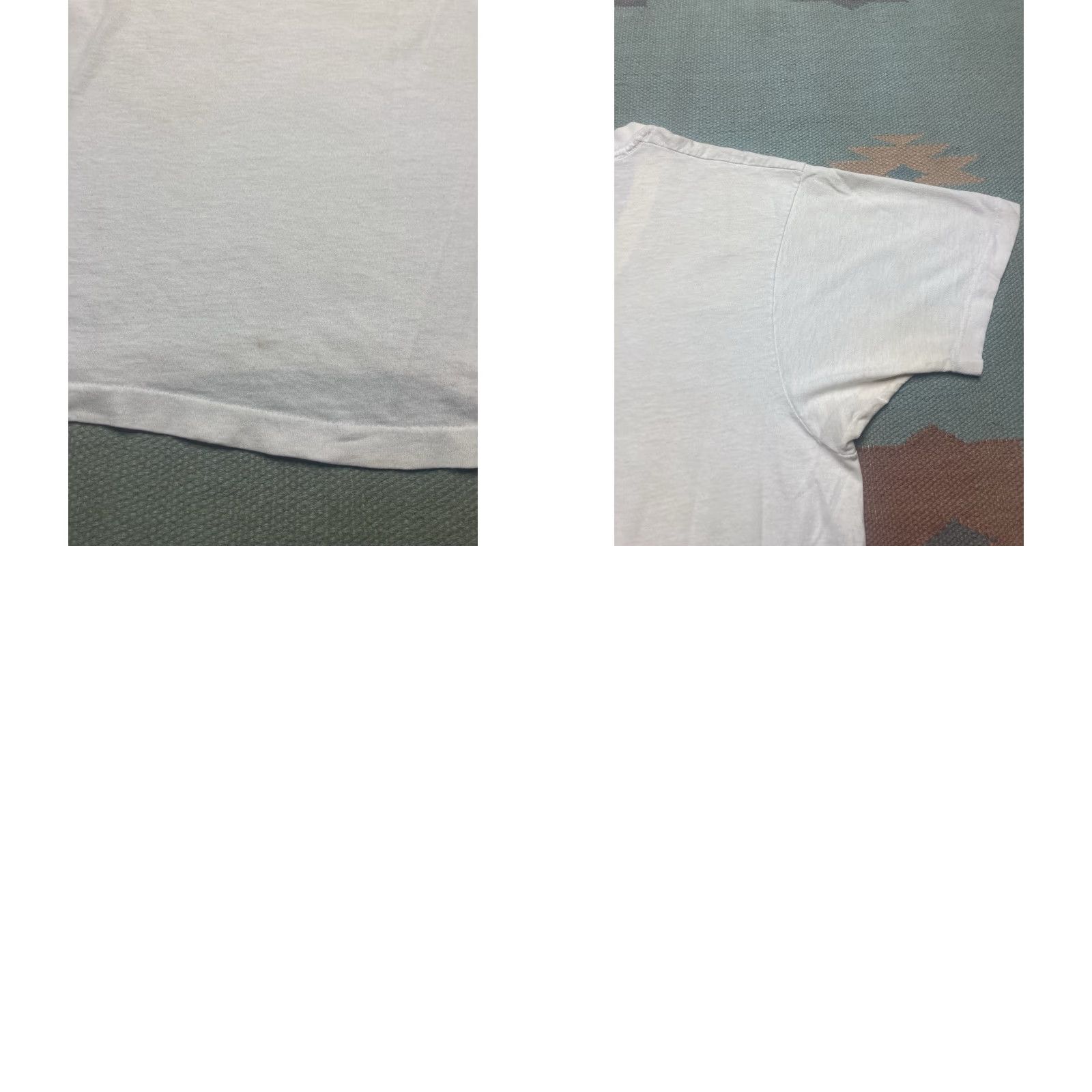 Hanes VINTAGE Hanes T-Shirt White Cotton V-Neck Adult Large Size US L / EU 52-54 / 3 - 8 Thumbnail