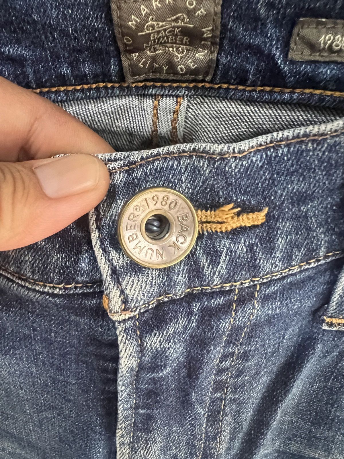 Japanese Brand 🔥Back Number Distressed Denim Size US 34 / EU 50 - 10 Thumbnail