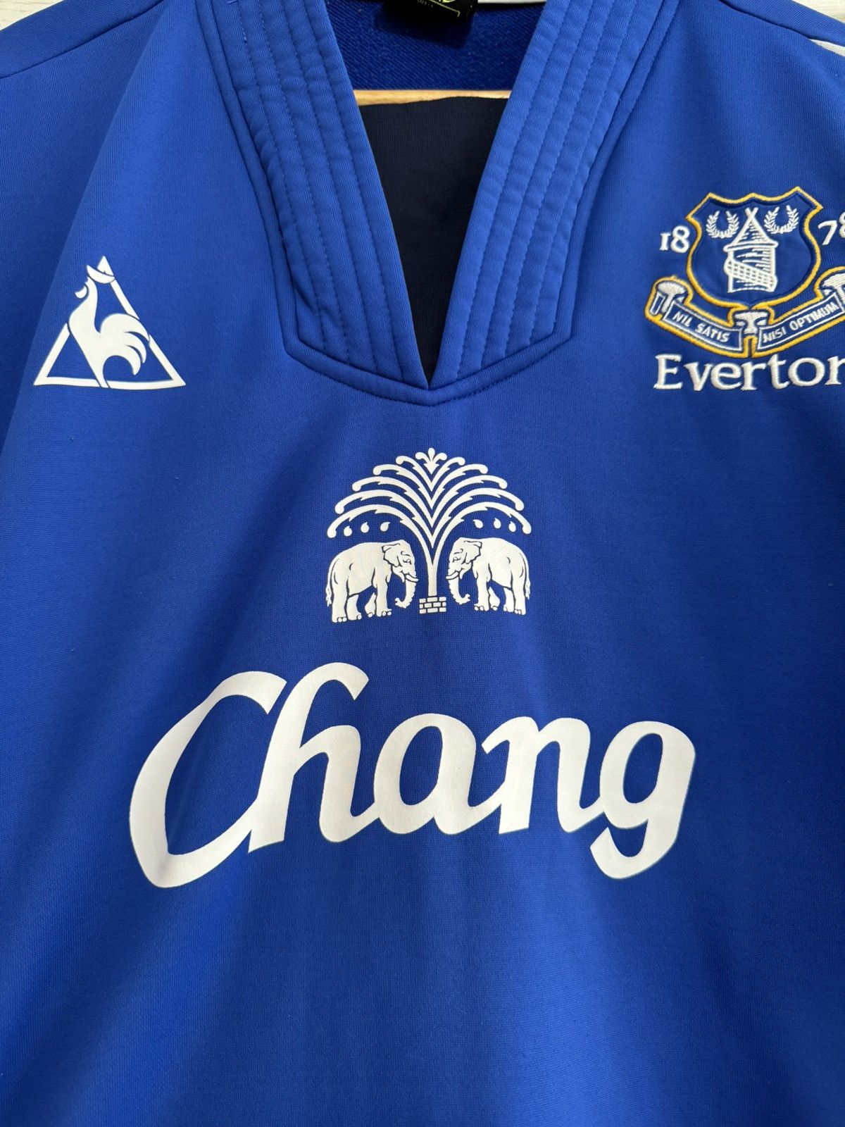 Le Coq Sportif × Vintage Vintage Everton 2009-2010 Soccer Drill Top Football Jersey Size US L / EU 52-54 / 3 - 6 Thumbnail
