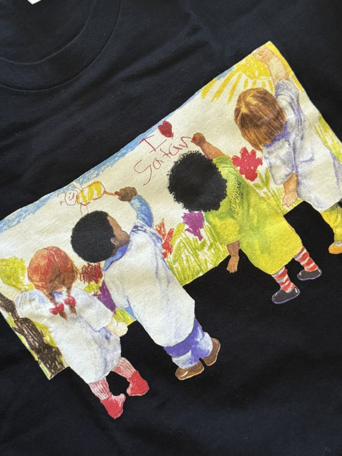 Supreme Supreme Kids Tee SS19, Black, Large Size US L / EU 52-54 / 3 - 2 Thumbnail