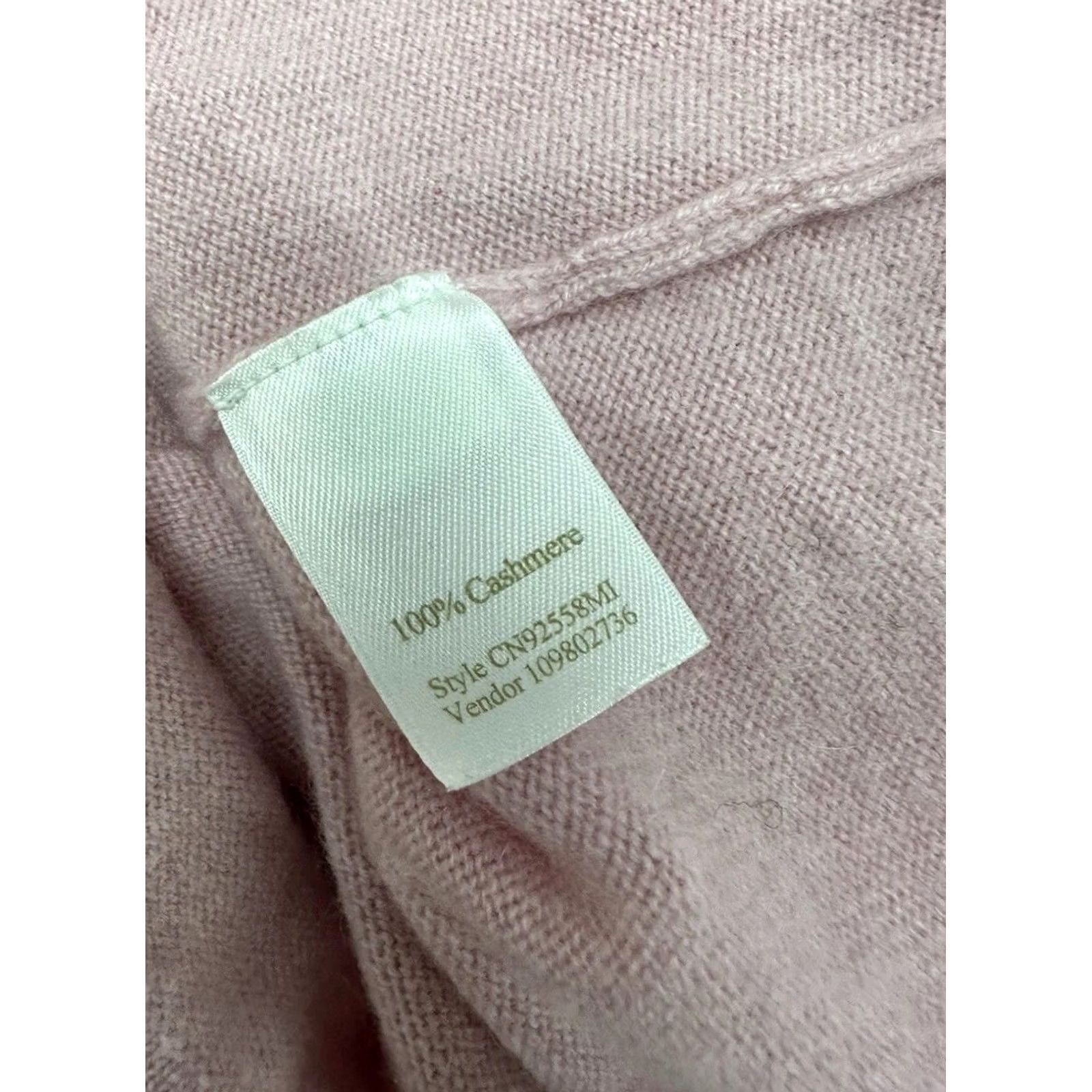 Pinko Caslon Mock Turtleneck Sweater Pink 100% Cashmere Women's Size Medium Size M / US 6-8 / IT 42-44 - 6 Thumbnail