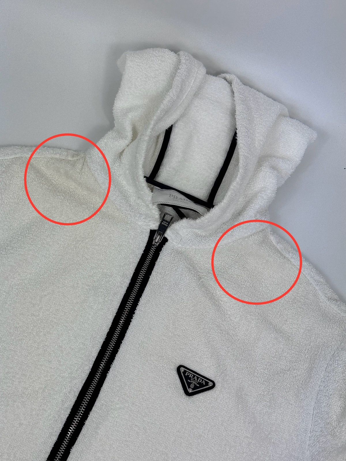 Prada TRIANGLE LOGO FLEECE ZIP UP Size US XL / EU 56 / 4 - 10 Thumbnail