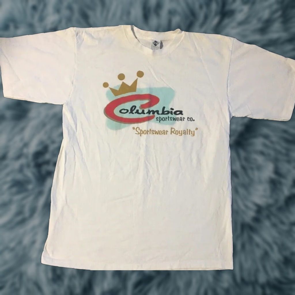 Vintage VINTAGE Columbia Sportswear Royalty Shirt XL USA Hiking Climbing Nature Grunge Shirt Mens XL White 90s 80s USA Outdoor Hiking Grunge Royalty Size US XL / EU 56 / 4 - 1 Thumbnail