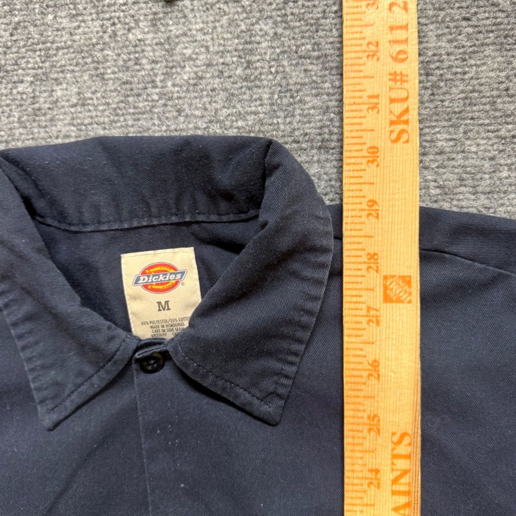 Dickies VINTAGE Dickies Button Up Shirt Mens M Navy Blue Oversized Collared Dress Casual 90s Mens Size US M / EU 48-50 / 2 - 7 Thumbnail