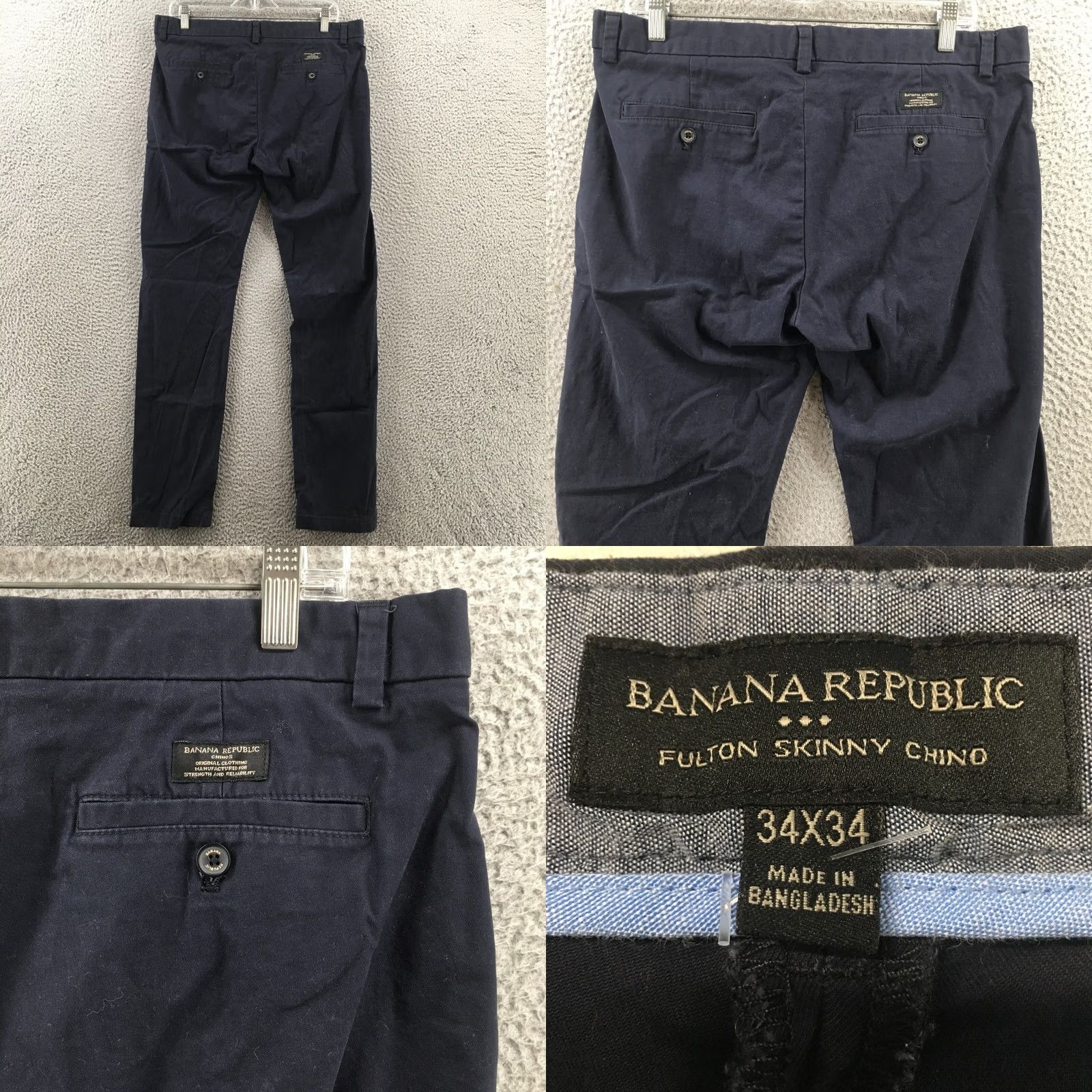 Banana Republic Banana Republic Chino Pants Mens 34 Blue Mid Rise Skinny Zip Pants Mens XS? No Size US 34 / EU 50 - 9 Thumbnail