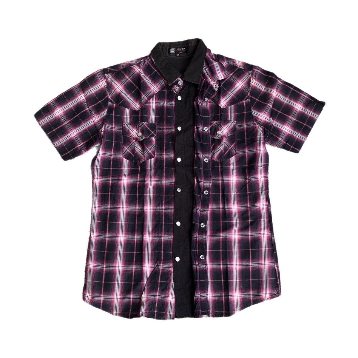 Michel Klein Michel Klein Double Layer Western Shirt Size US M / EU 48-50 / 2 - 1 Thumbnail