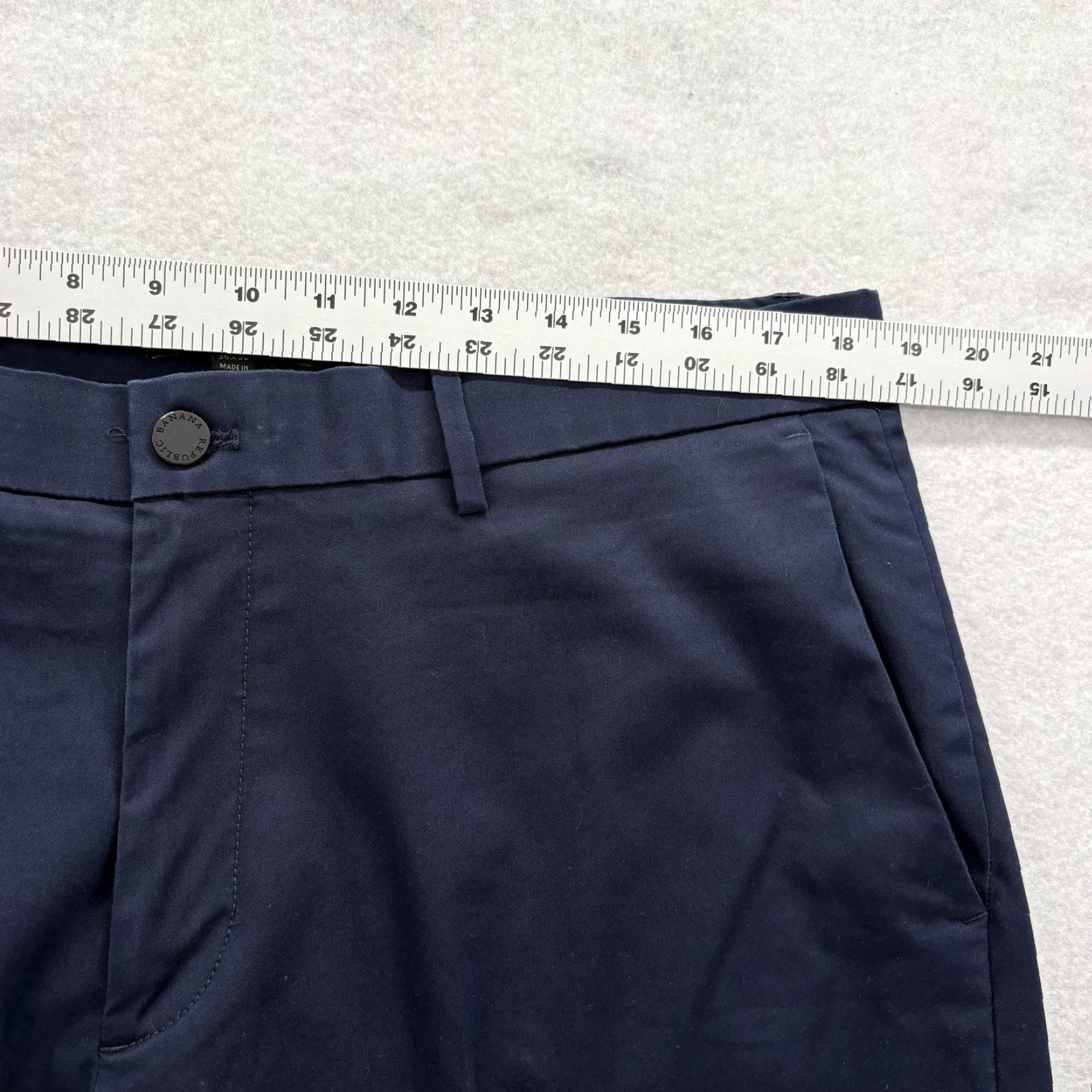 Banana Republic Banana Republic Pants Mens 36x28 Blue Core Temp Chino Slim Fit Stretch Casual Pants Size US 36 / EU 52 - 7 Thumbnail