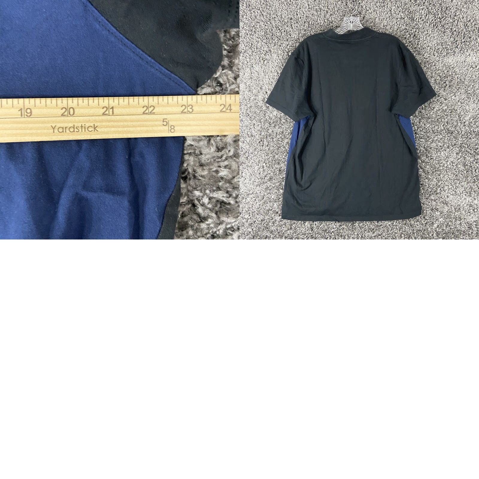 Calvin Klein Calvin Klein Liquid Touch Black Blue Fray Striped Short Sleeve 1/2 Zip Men’s XL T-Shirt Size US 36 / EU 52 - 8 Thumbnail