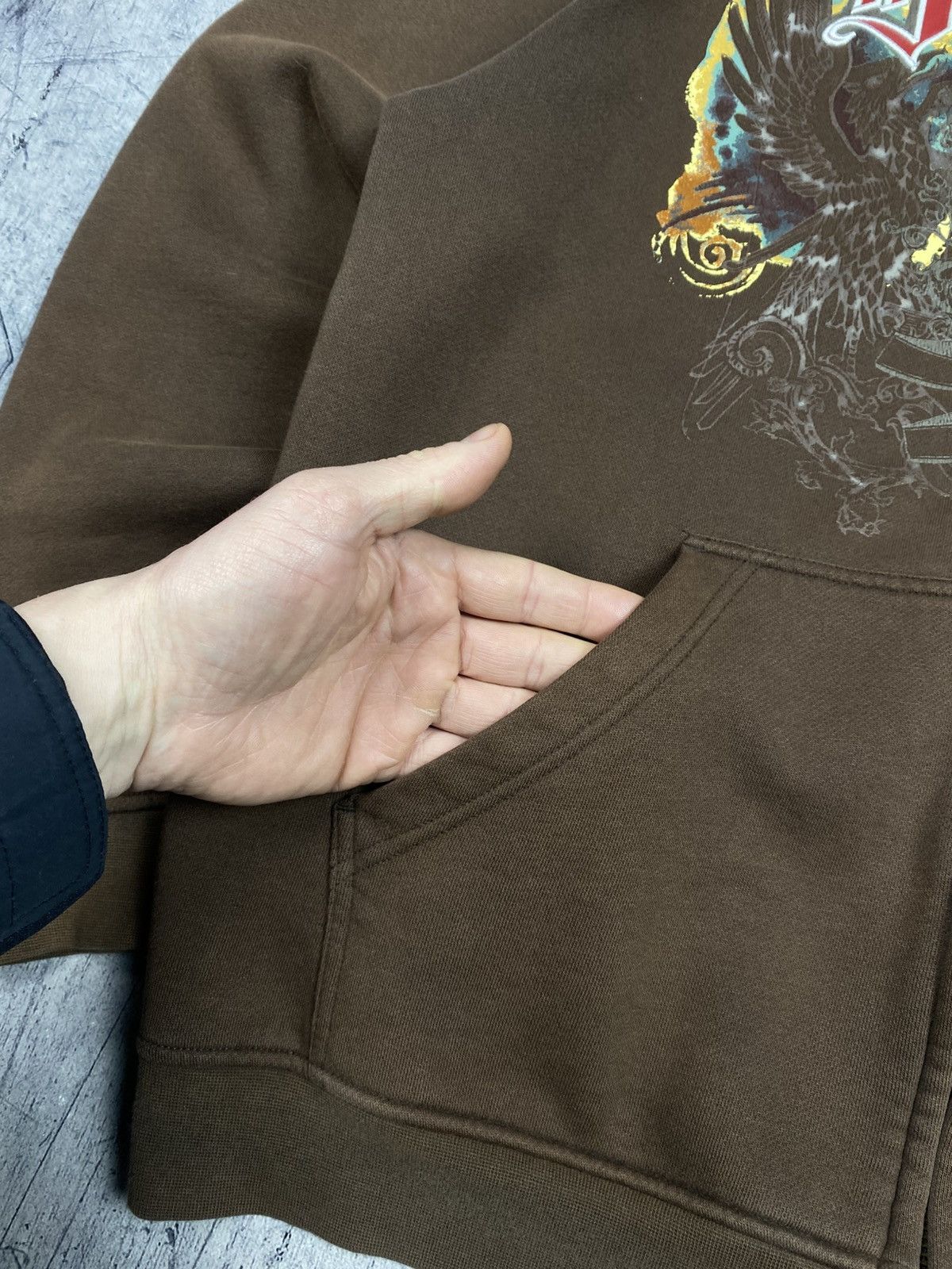 Billabong Billabong Faded Brown Y2K Surf Full Zip Hoodie Fleece Size US L / EU 52-54 / 3 - 4 Thumbnail