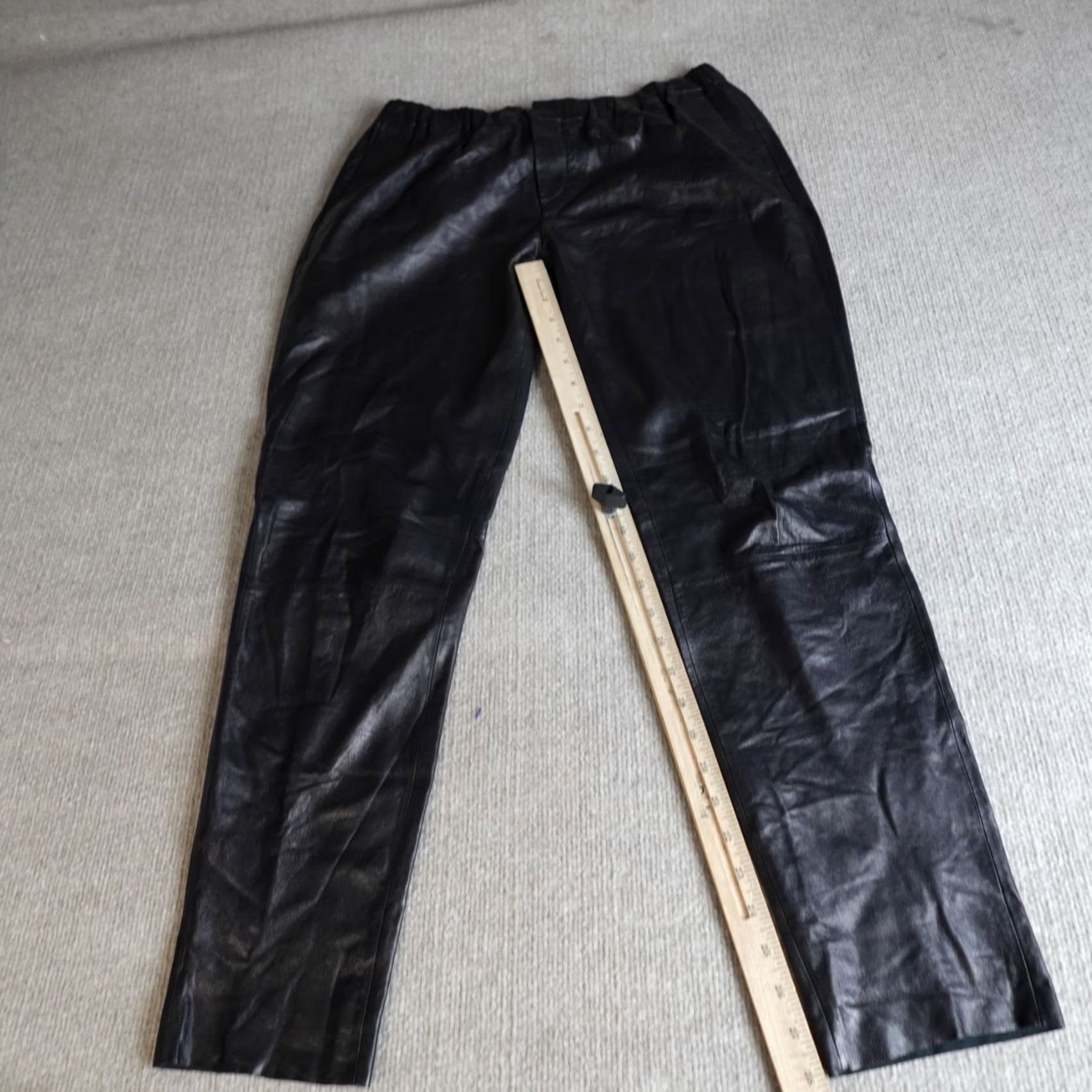 Vince Vince Pants Womens Small Black Leather Solid Pull On V118120690 Size 28" / US 6 / IT 42 - 5 Thumbnail