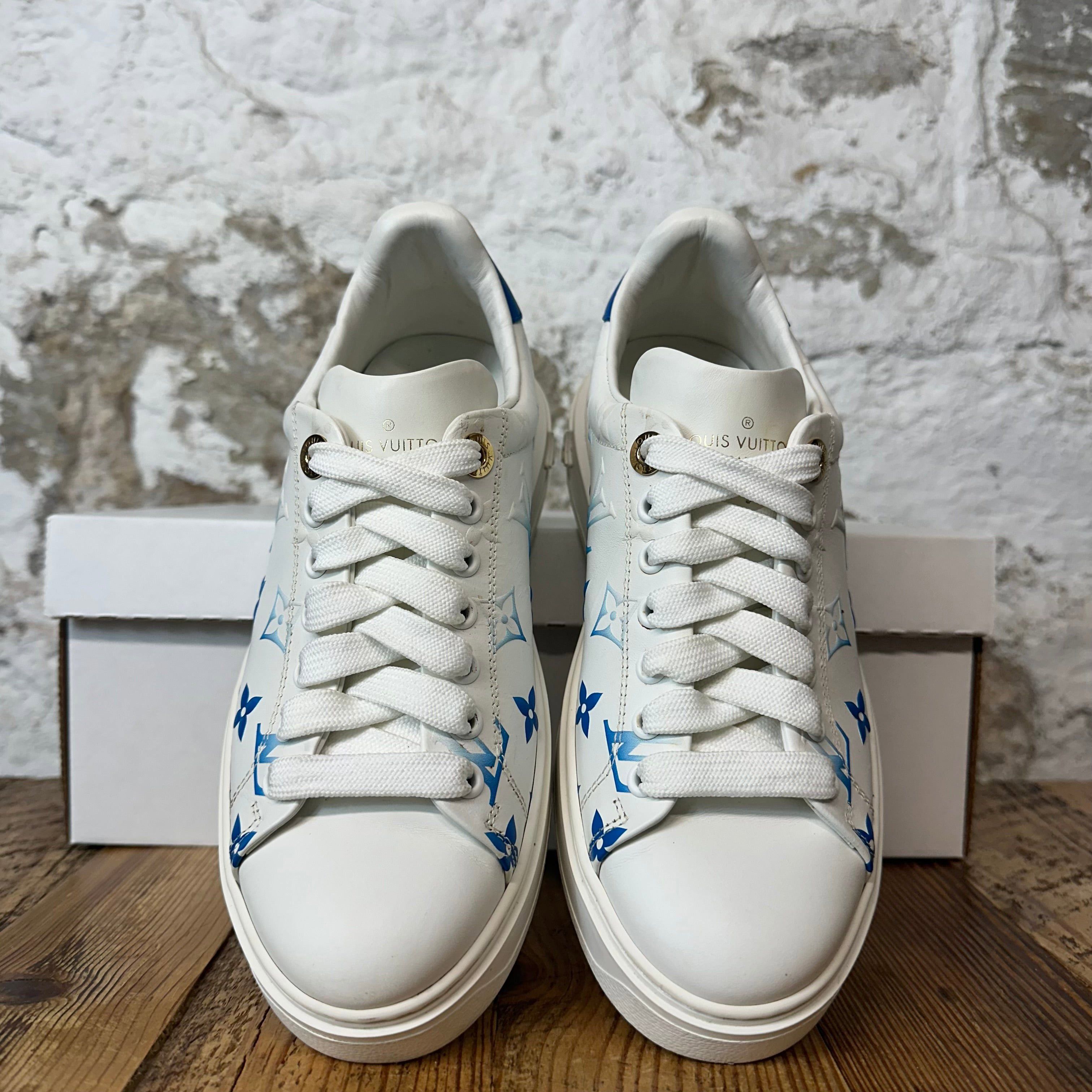 Louis Vuitton Louis Vuitton Monogram White Time Out Sneaker Sz 4.5 (36) Size US 5 / EU 37 - 3 Thumbnail