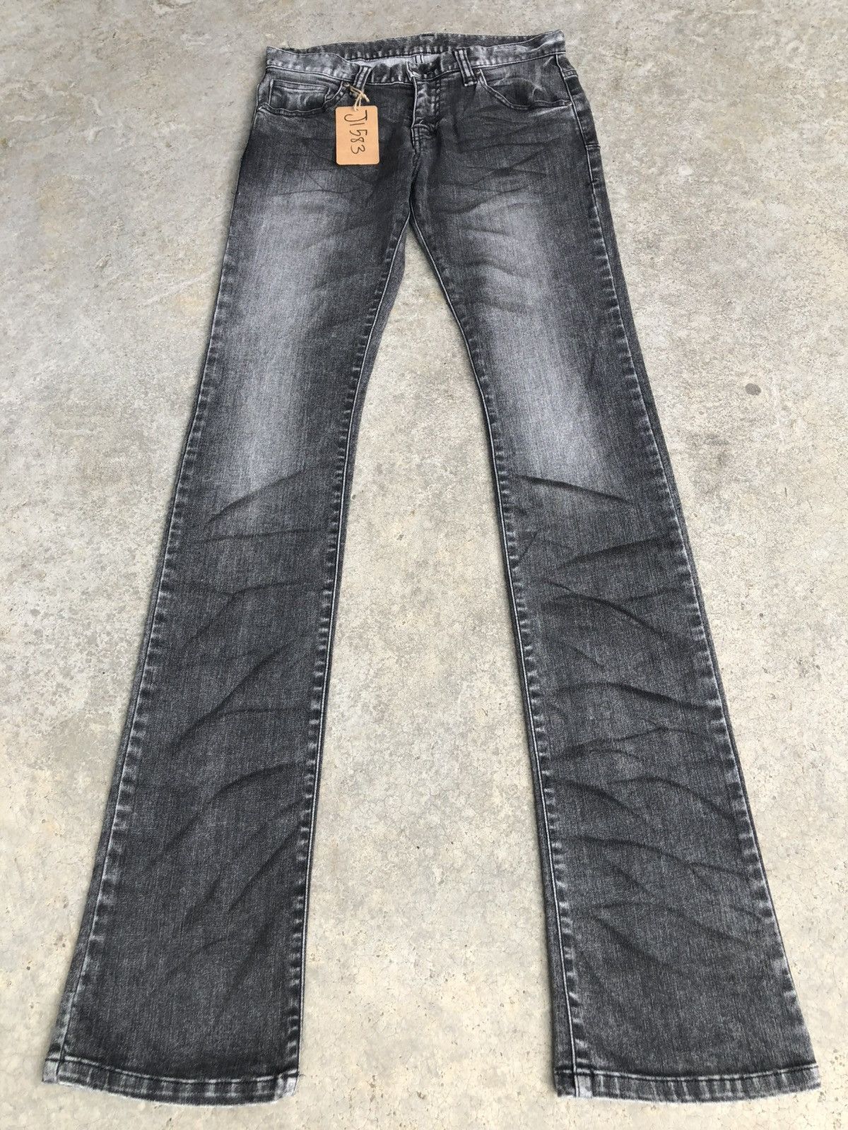 If Six Was Nine Tornado Mart Flared Jeans Distressed Jeans Size US 29 - 1 Thumbnail