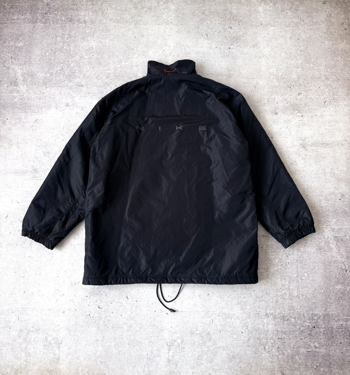 Nike Vintage 90s Nike Windbreaker Jacket y2k Black Red Swoosh Size US XL / EU 56 / 4 - 10 Thumbnail