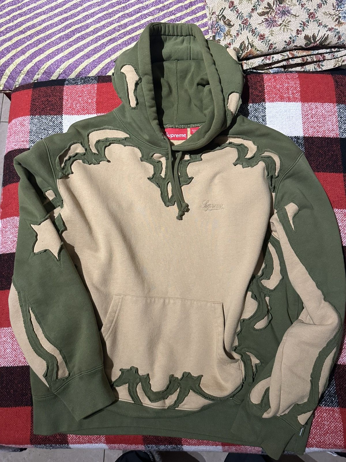 トップス Supreme Western Cut Out Hooded/Sweatpant Supreme Western Cut Out Hooded Sweatshirt 'Black' SUP-SS23-217