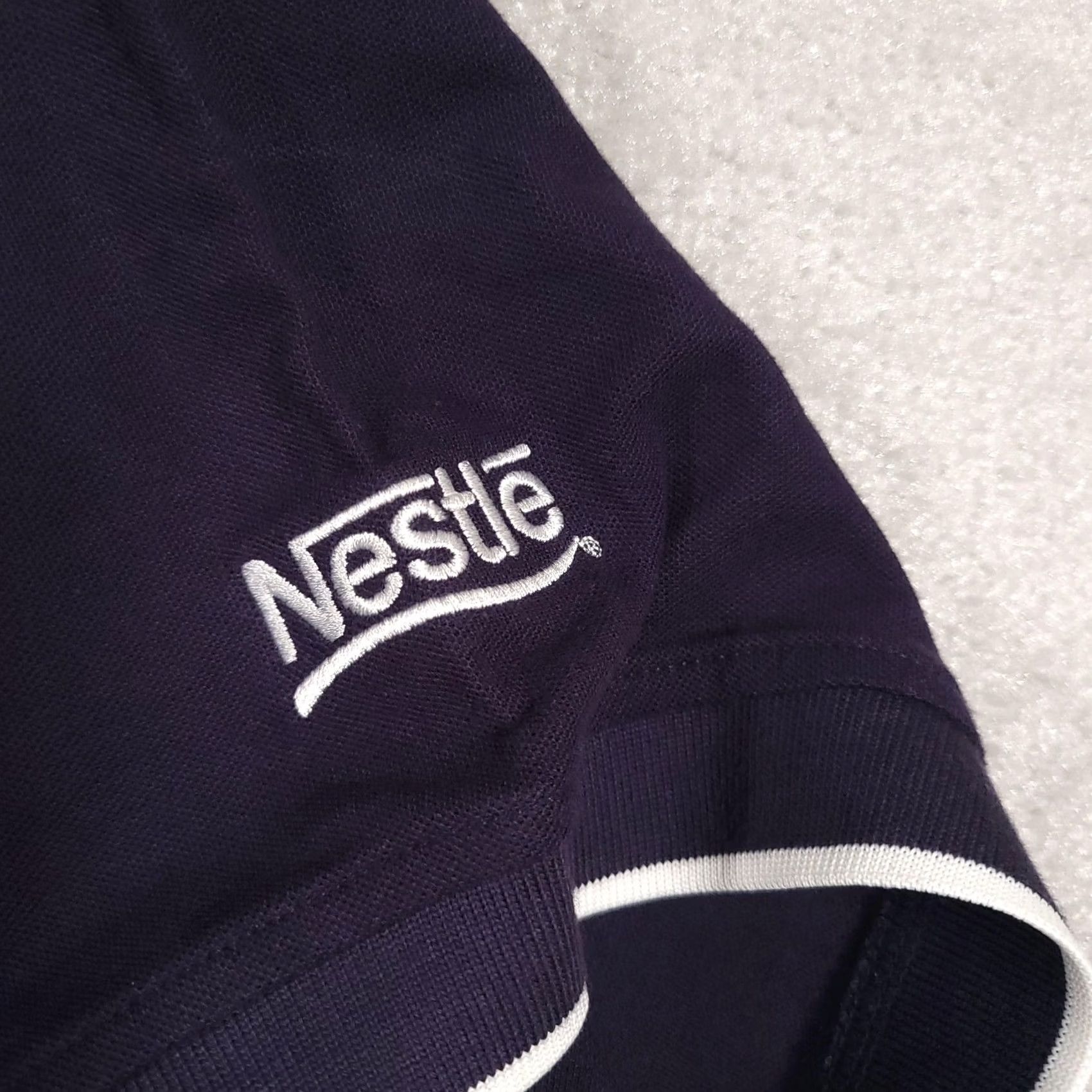 Vintage Gear For Sports Polo Shirt Mens M Navy Blue Nestlé Logo Pima Cotton Peru Size US M / EU 48-50 / 2 - 4 Thumbnail