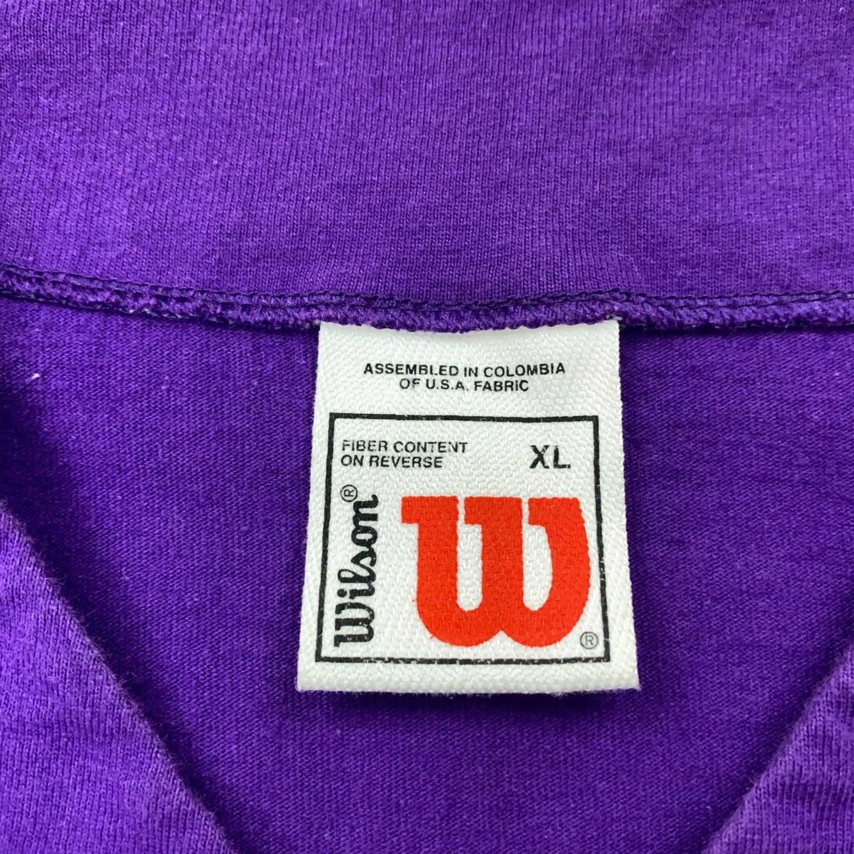 Wilson VINTAGE Wilson Henley Shirt Mens XL Purple Short Sleeve Baseball Jersey 90s Retro Size US XL / EU 56 / 4 - 5 Thumbnail