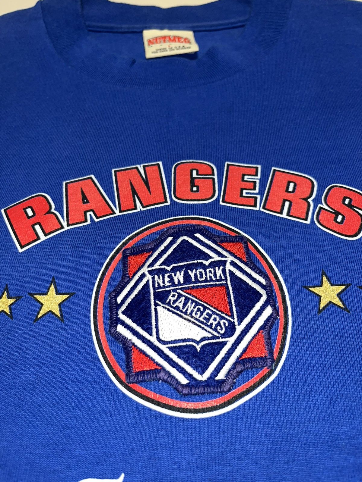 Nutmeg Vintage 90’s New York Rangers NUTMEG single stitch t-shirt Size US L / EU 52-54 / 3 - 7 Thumbnail