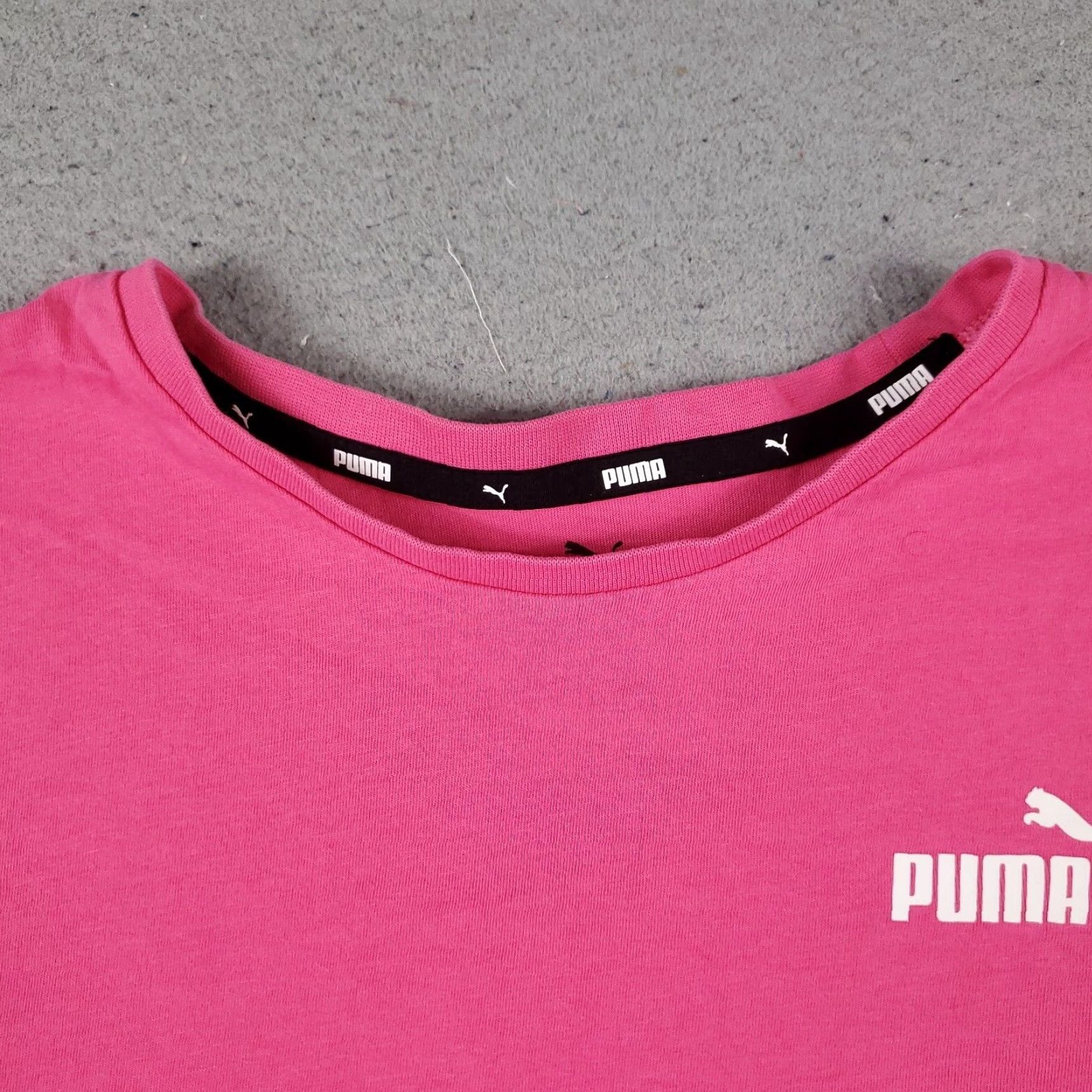 Puma VINTAGE Puma Women's T-Shirt XS Pink Casual Cotton Logo Short Sleeve Size XS / US 0-2 / IT 36-38 - 3 Thumbnail