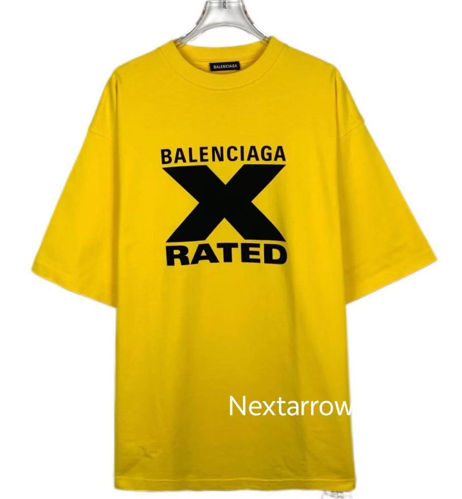 Balenciaga Balenciaga logo letter printed round neck yellow short sle Size US XS / EU 42 / 0 - 1 Thumbnail