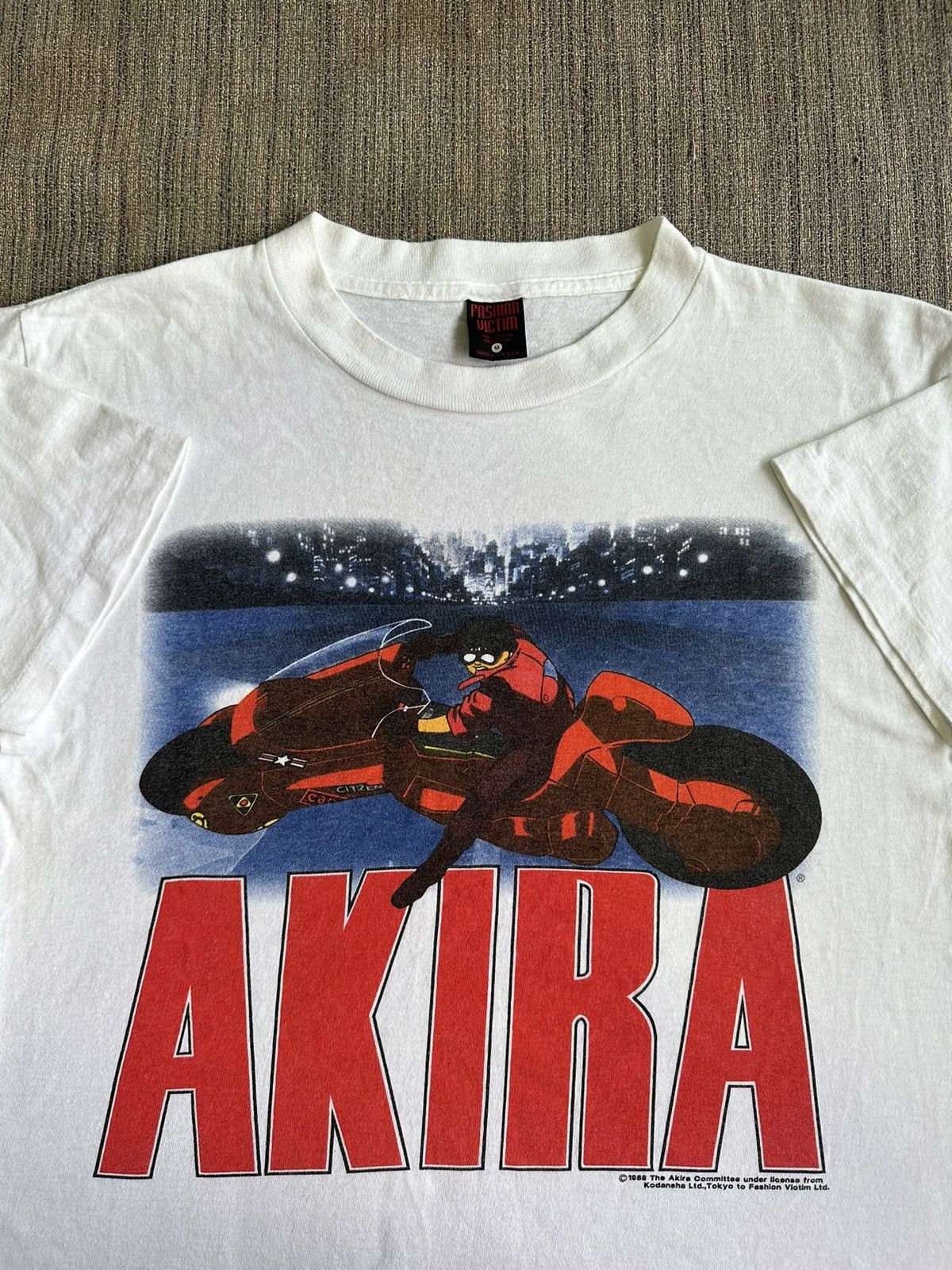 image of Anima x Grailed Vintage 80’S Akira Kaneda Anime Misprints Version in White, Men's (Size Medium)