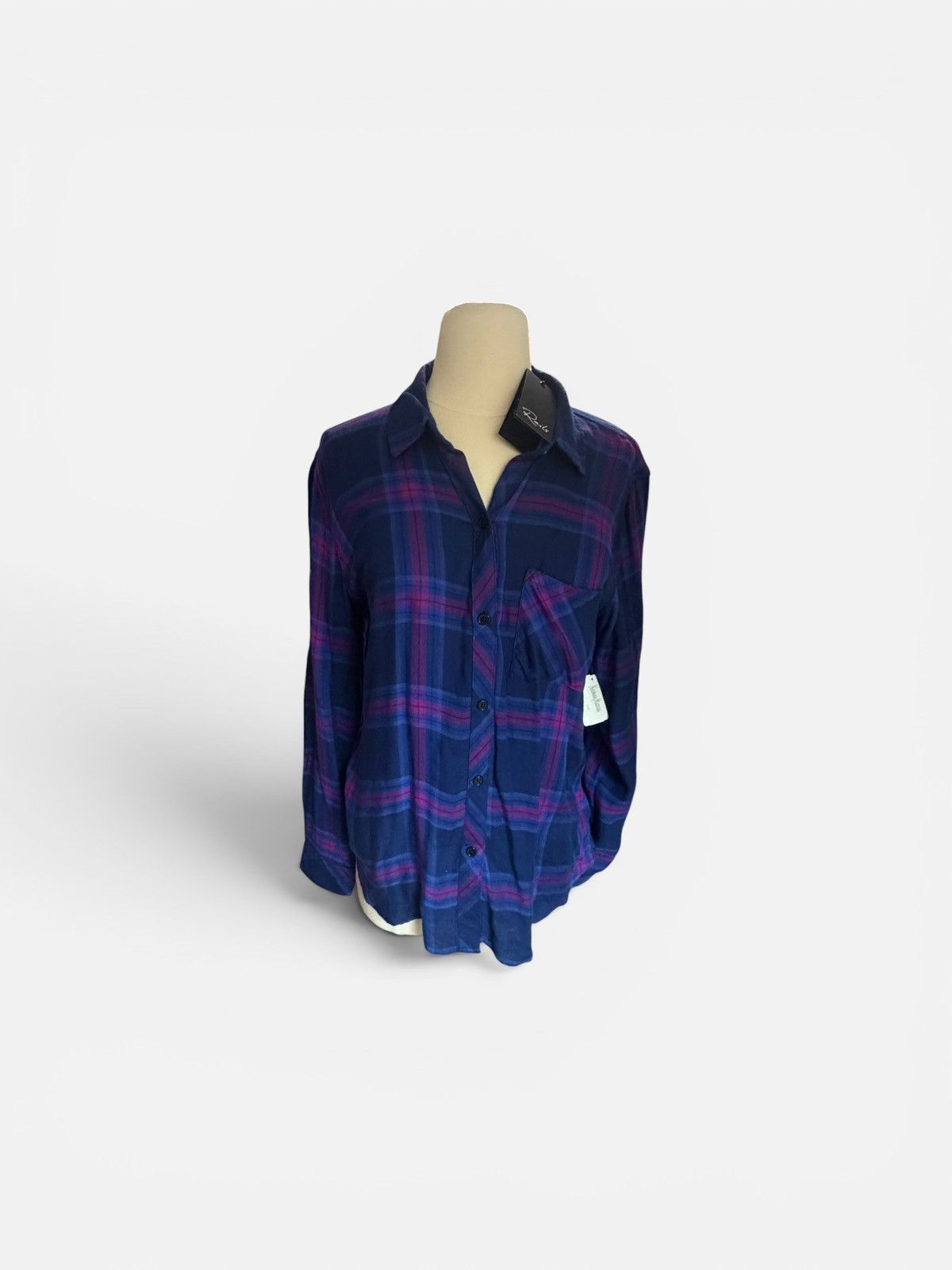 Rails NWT Rails Taitum Plaid Button up Sz M Navy/Ultraviolet Size M / US 6-8 / IT 42-44 - 2 Thumbnail