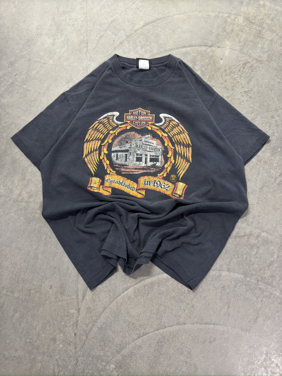 Designer × Vintage vintage 80s harley davidson graphic tshirt Size US XL / EU 56 / 4 - 1 Thumbnail