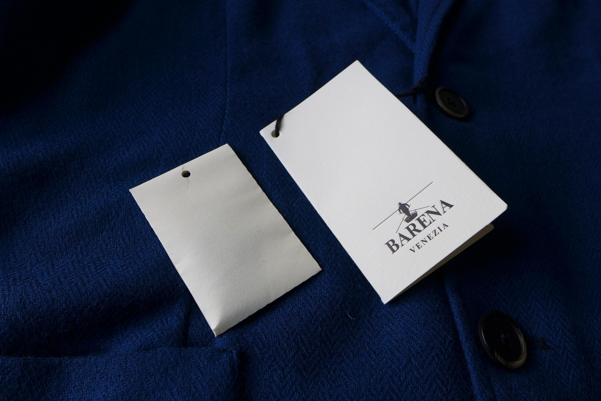 Barena Barena Taca Puno Blazer - Blue Herringbone Alpaca Size US L / EU 52-54 / 3 - 8 Thumbnail
