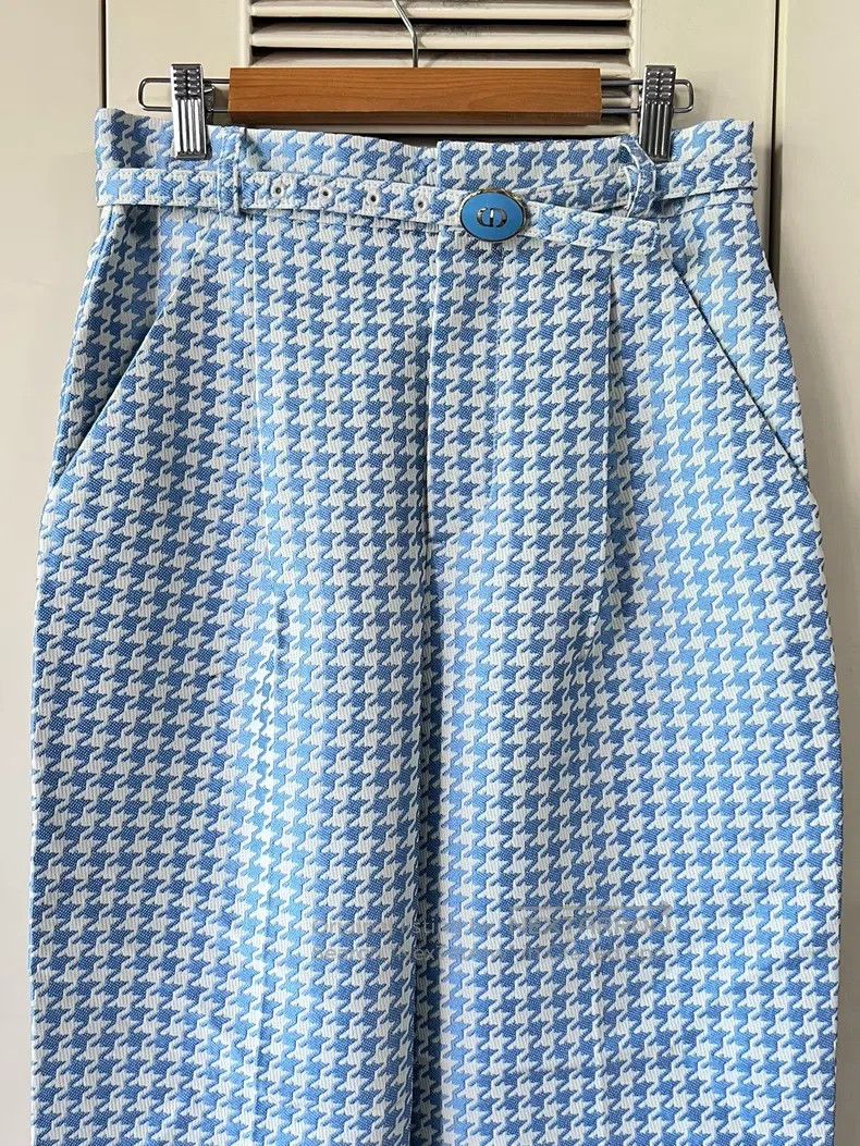 Dior Dior Blue check trousers Size 24" / US 00 / IT 34 - 3 Thumbnail