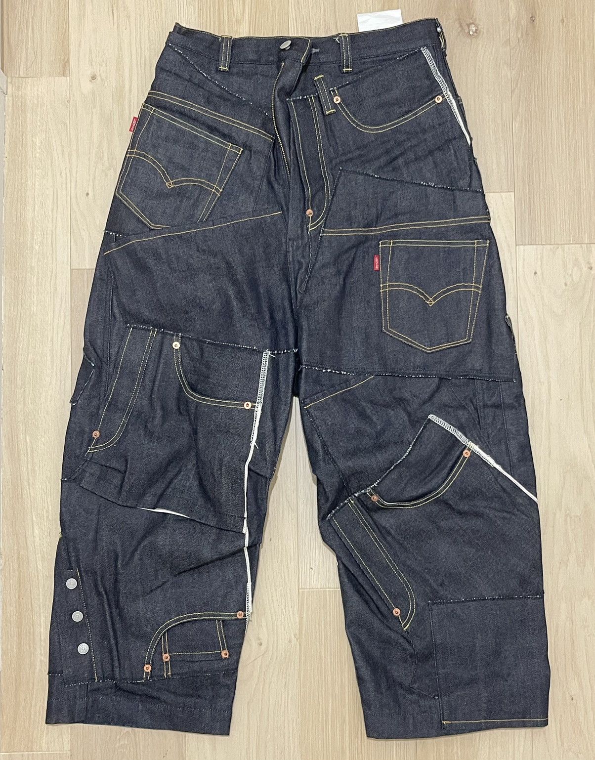Japanese Brand × Junya Watanabe JUNYA WATANABE MAN x Levi’s Patchwork Denim Pants Size US 28 / EU 44 - 1 Thumbnail