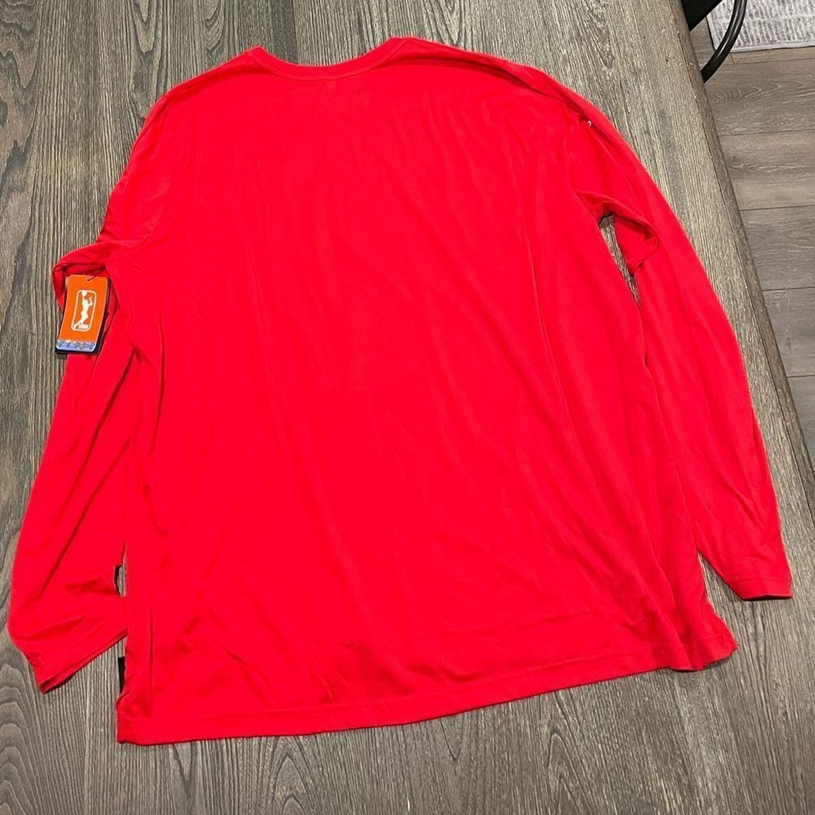 Nike NWT Nike Womens WNBA Dri-Fit Atlanta Dream Tee Red 3XLTT Size 3XL / US 20-22 - 6 Thumbnail