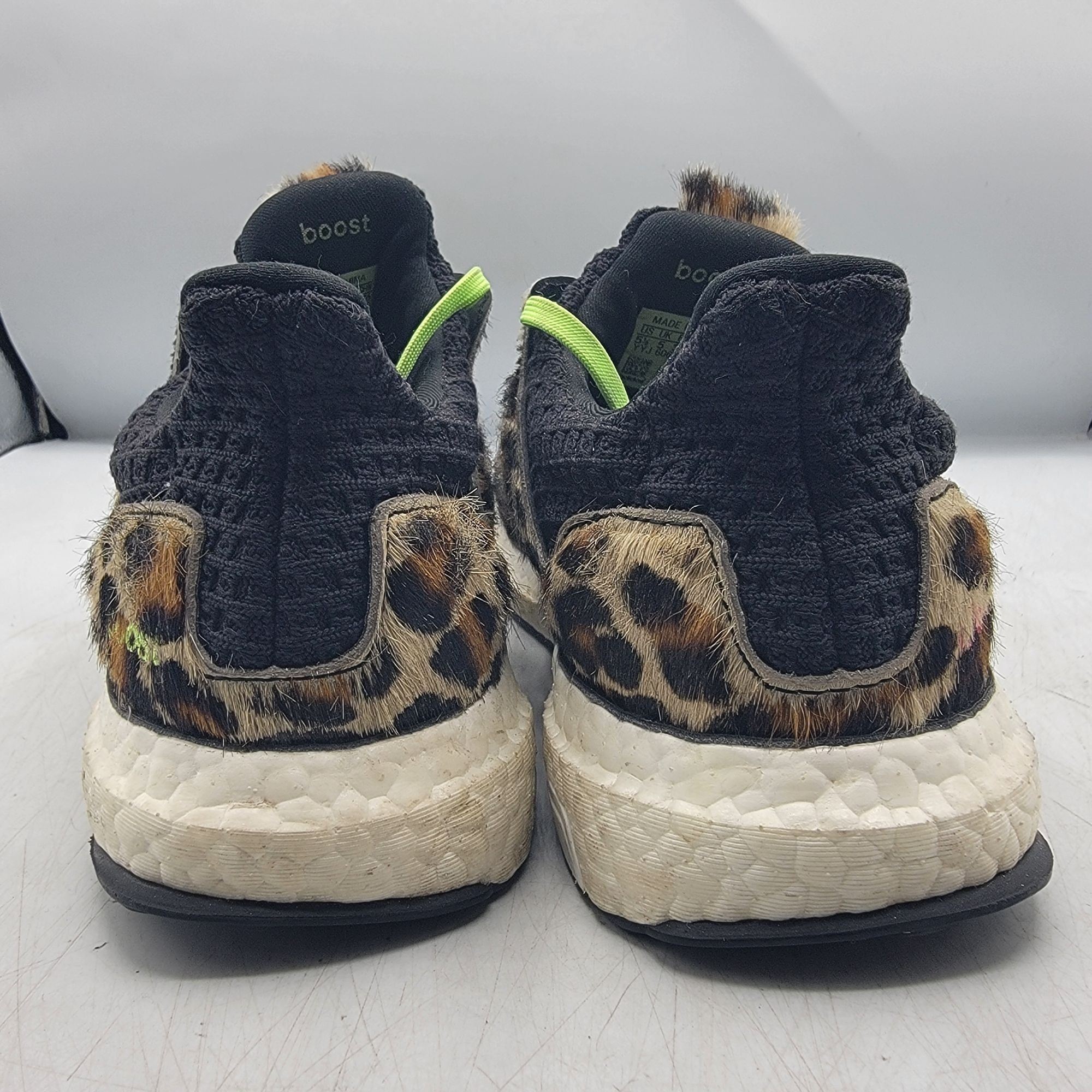 Adidas Adidas UltraBoost DNA Mens 5.5 Animal Pack Leopard Print Bla Size US 5.5 / EU 38 - 5 Thumbnail